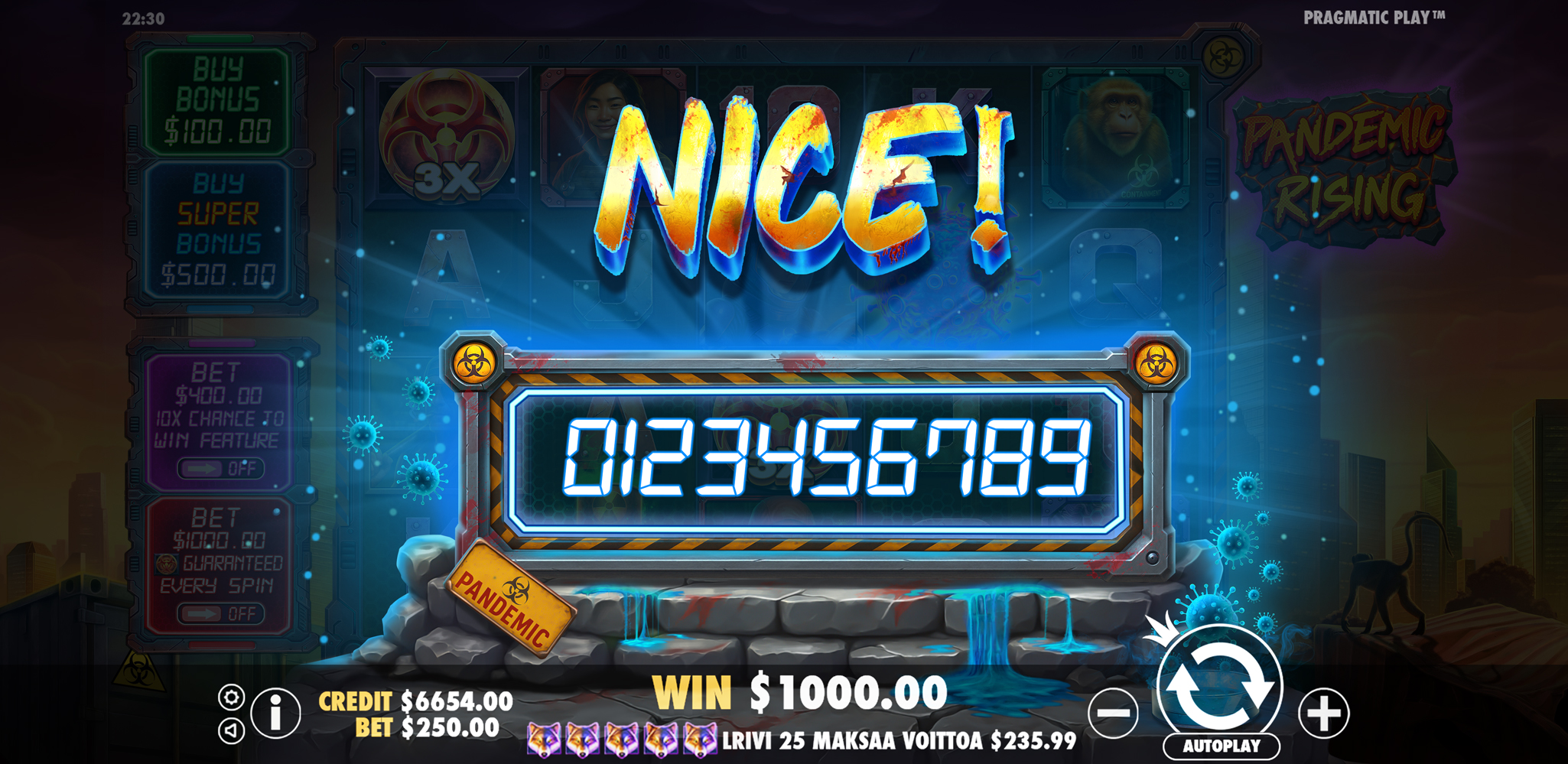 Pandemic Rising - Big win 3