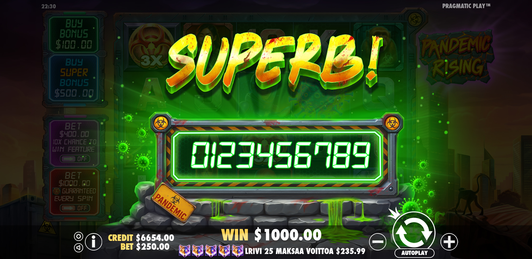 Pandemic Rising - Big win 7