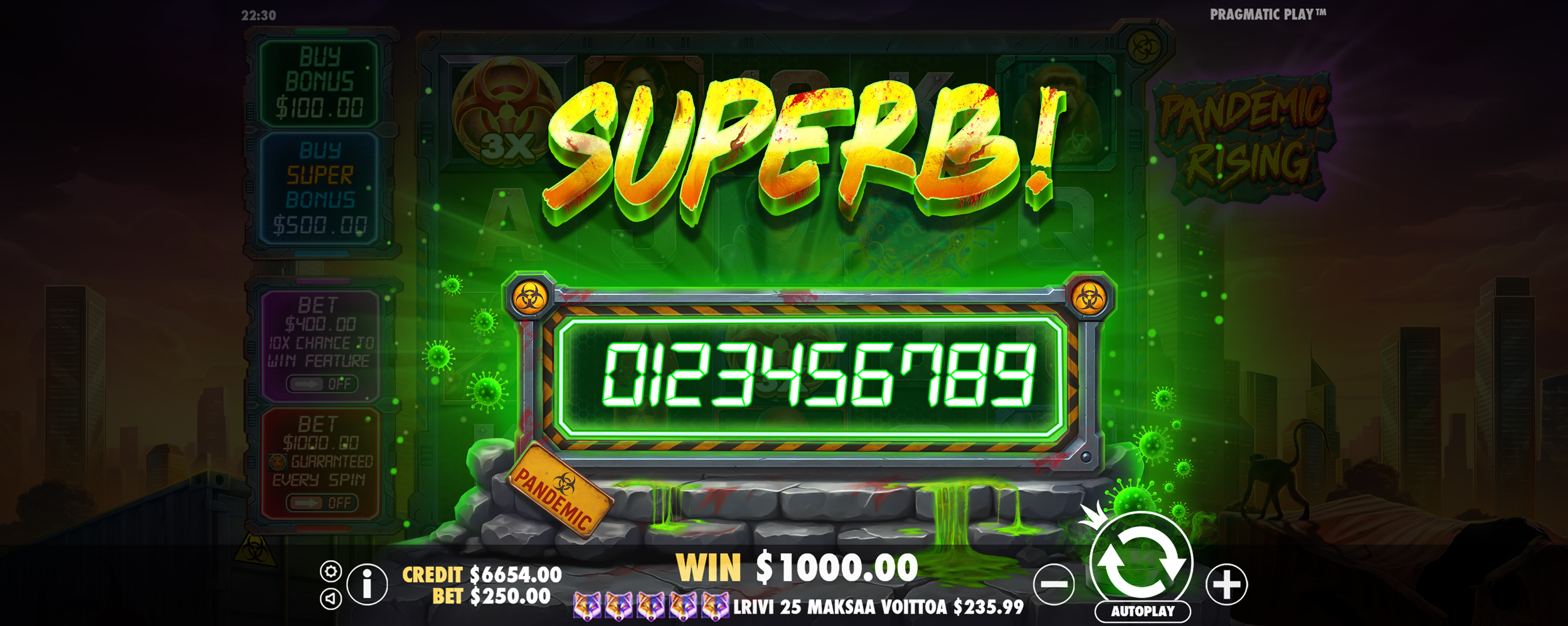 Pandemic Rising - Big win 8