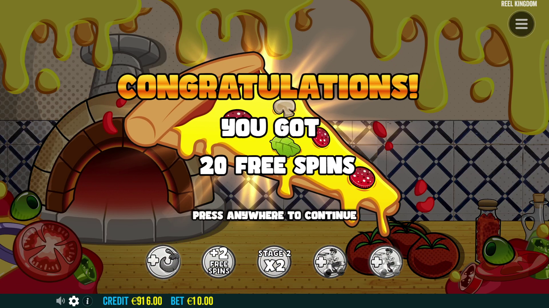 Peppe’s Pepperoni Pizza Plaza - Free spins 2