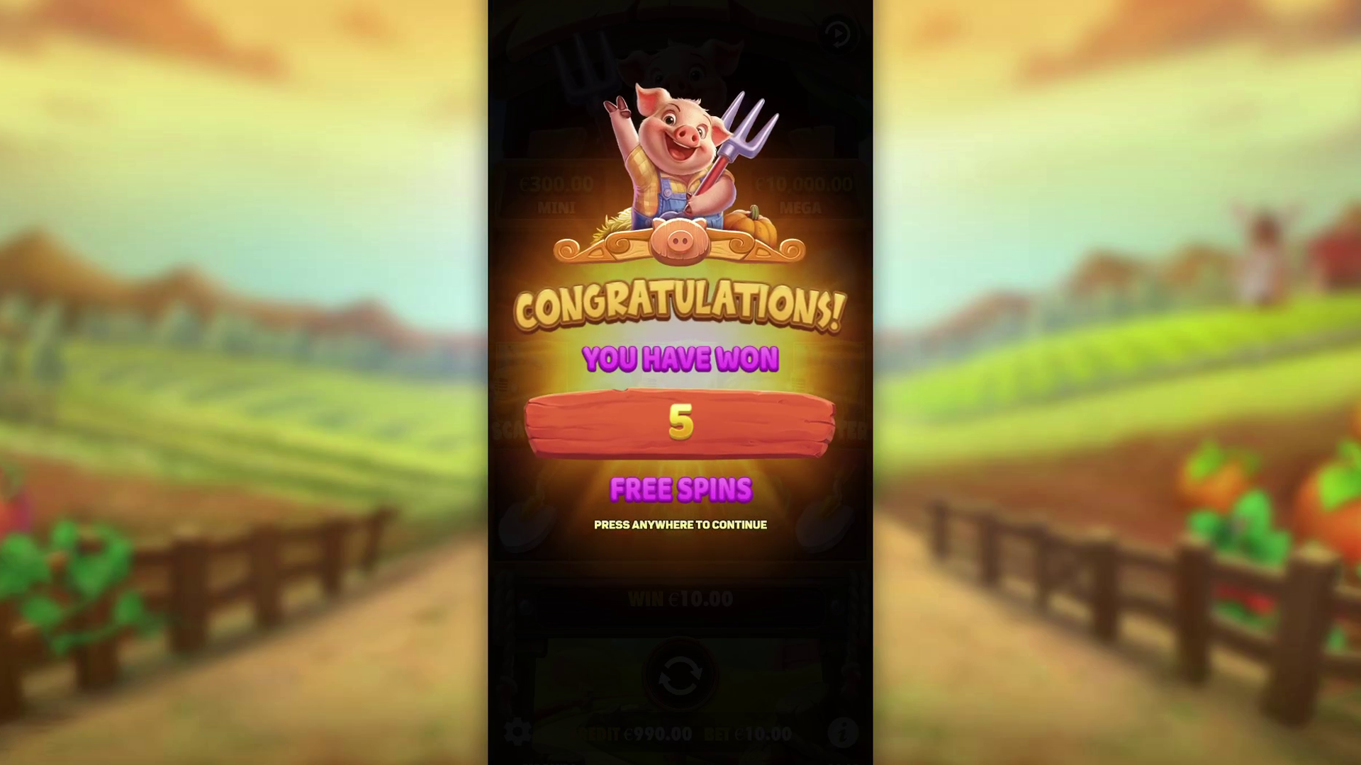 Pig Farm - Free spins 1