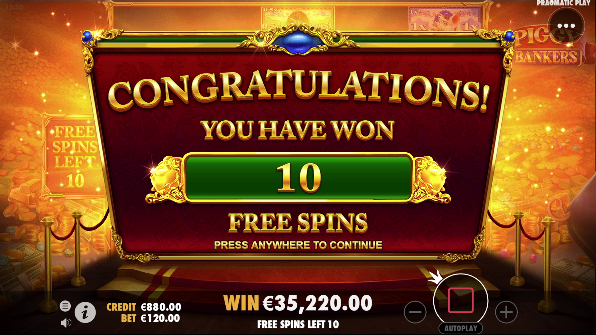 Piggy Bankers - Free spins