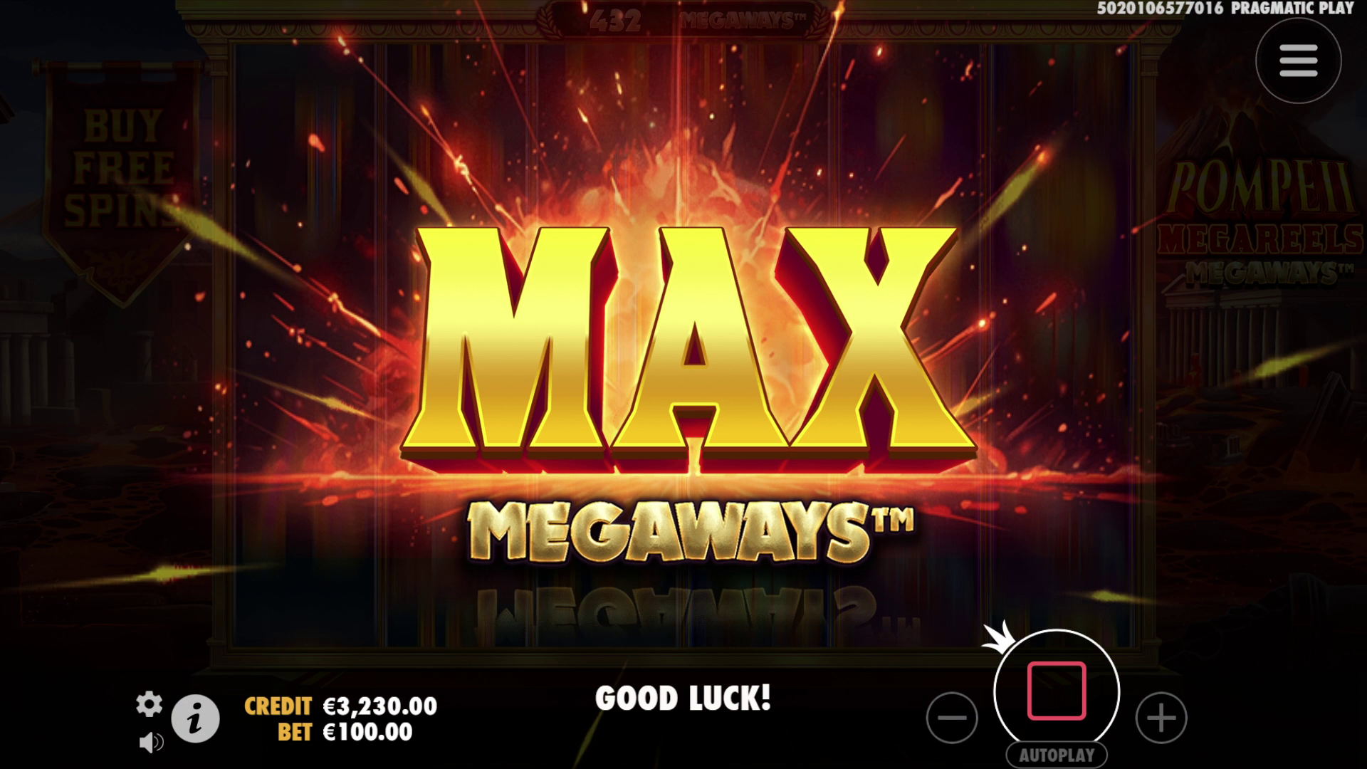 Pompeii Megareels Megaways - Buy bonus
