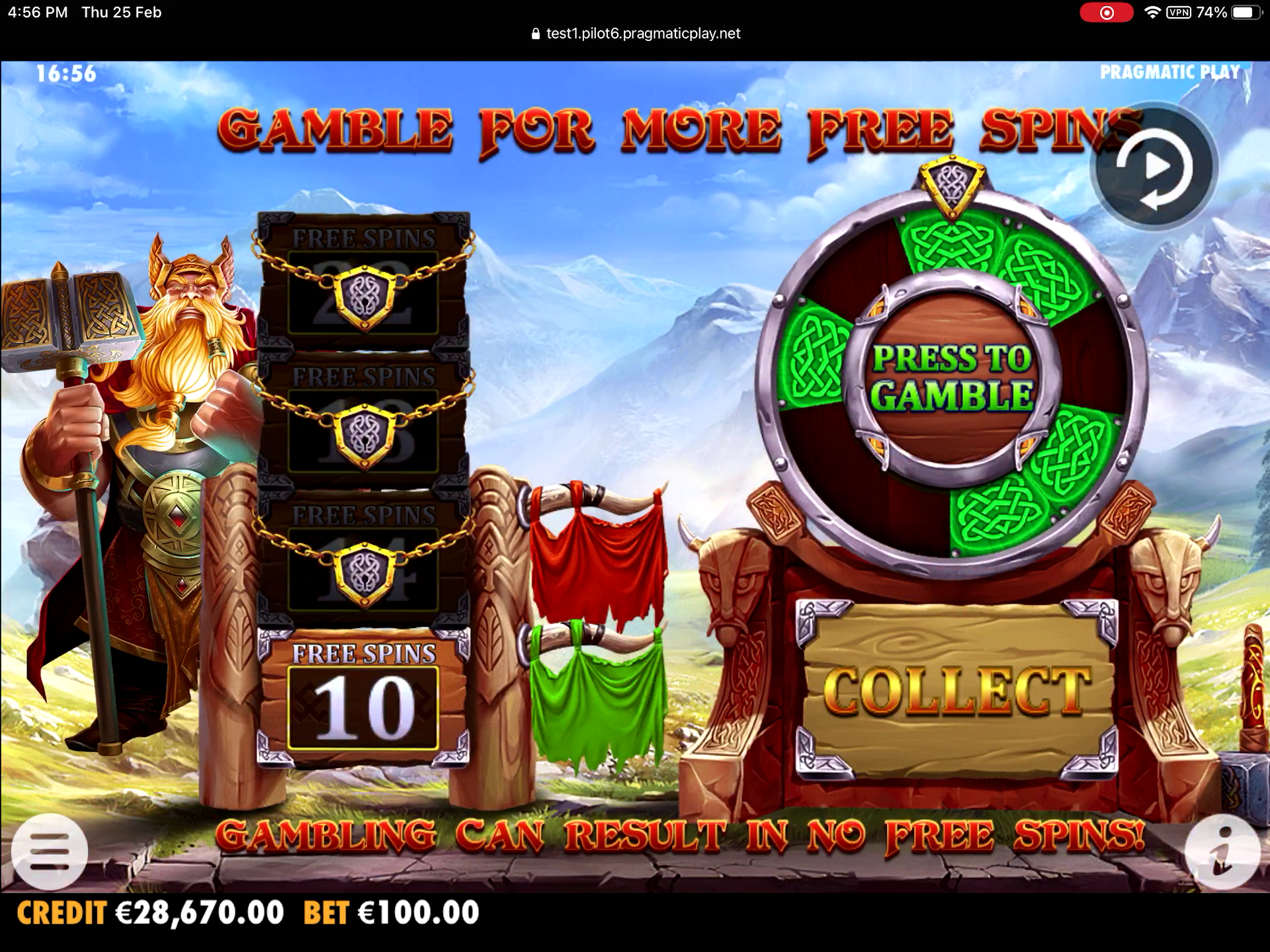 Power of Thor Megaways - Free spins 1