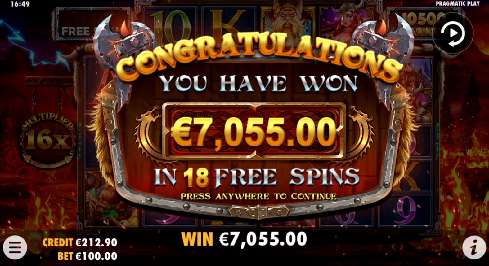 Power of Thor Megaways - Free spins 2