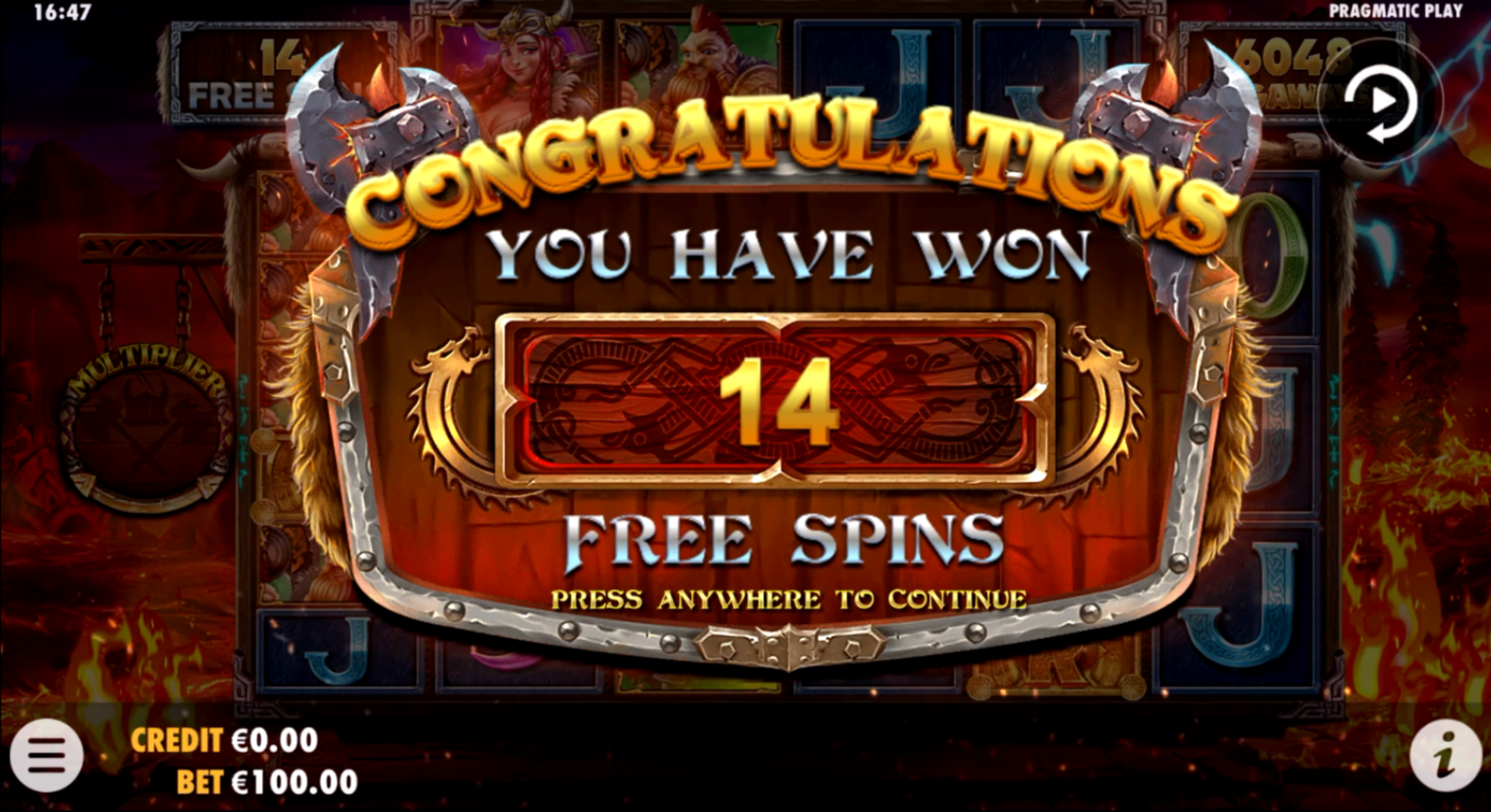 Power of Thor Megaways - Free spins 3