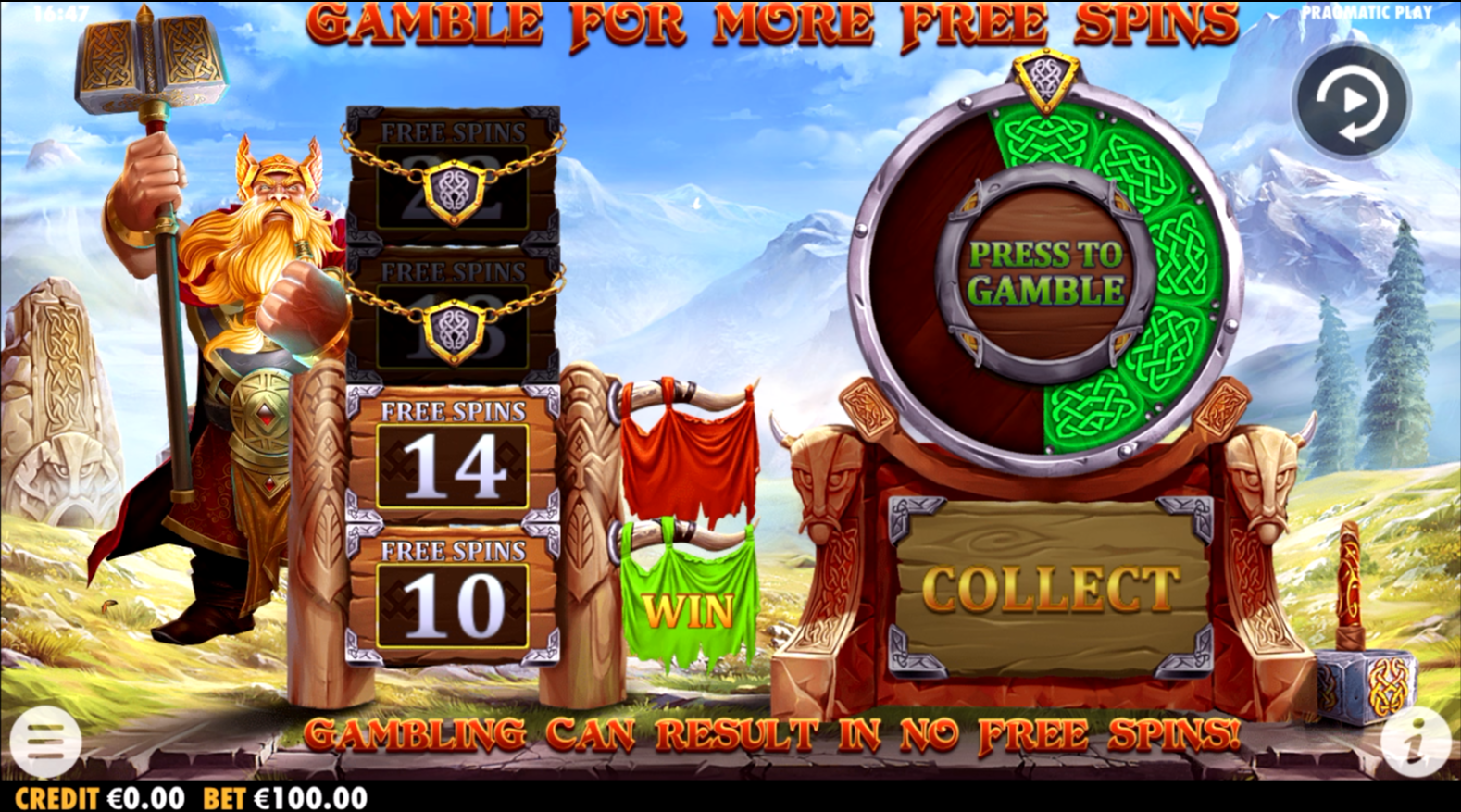 Power of Thor Megaways - Free spins 5