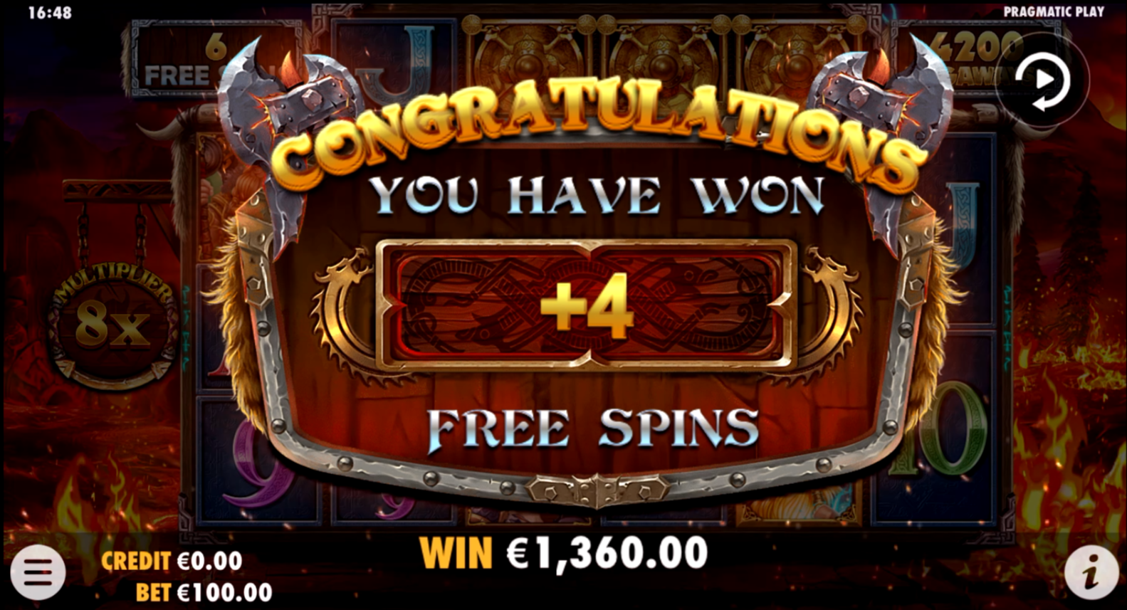 Power of Thor Megaways - Free spins 7