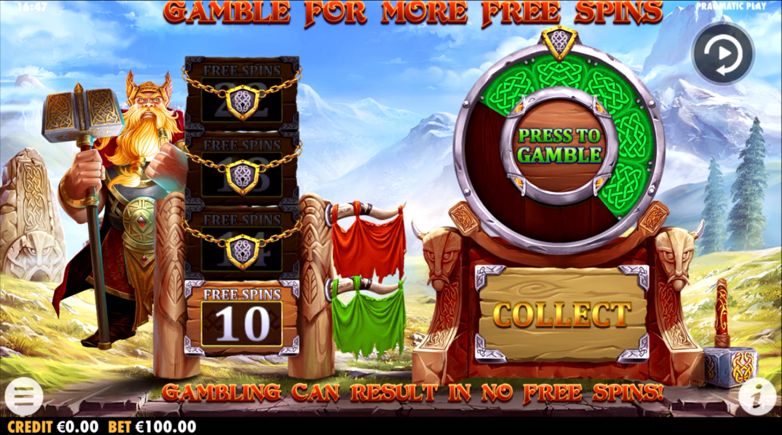 Power of Thor Megaways - Free spins 8