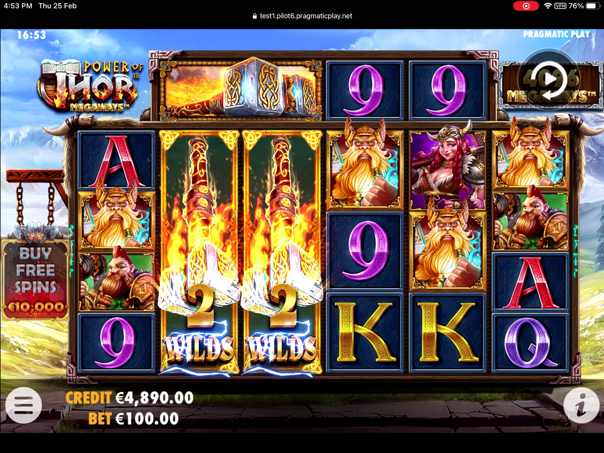 Power of Thor Megaways - Buy bonus 2