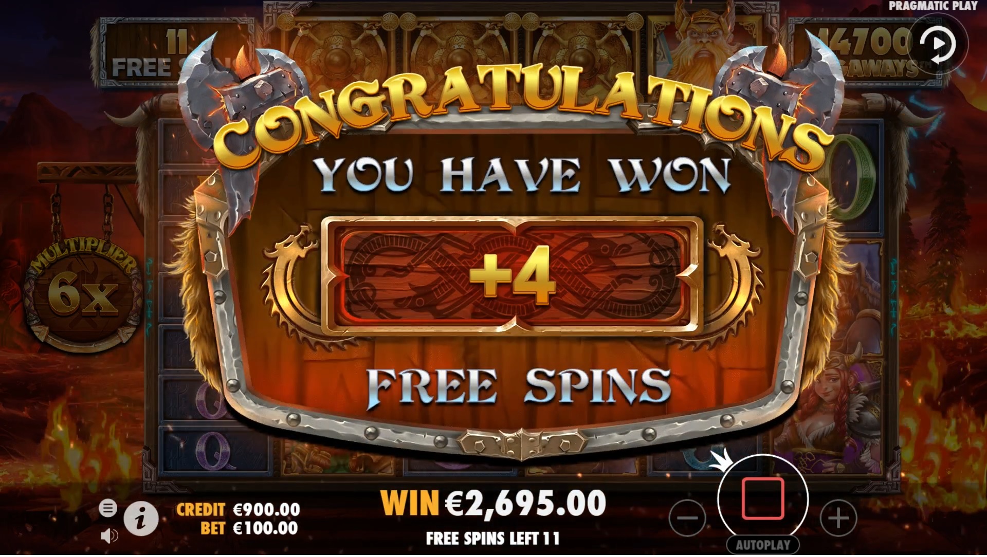 Power of Thor Megaways - Free spins 11