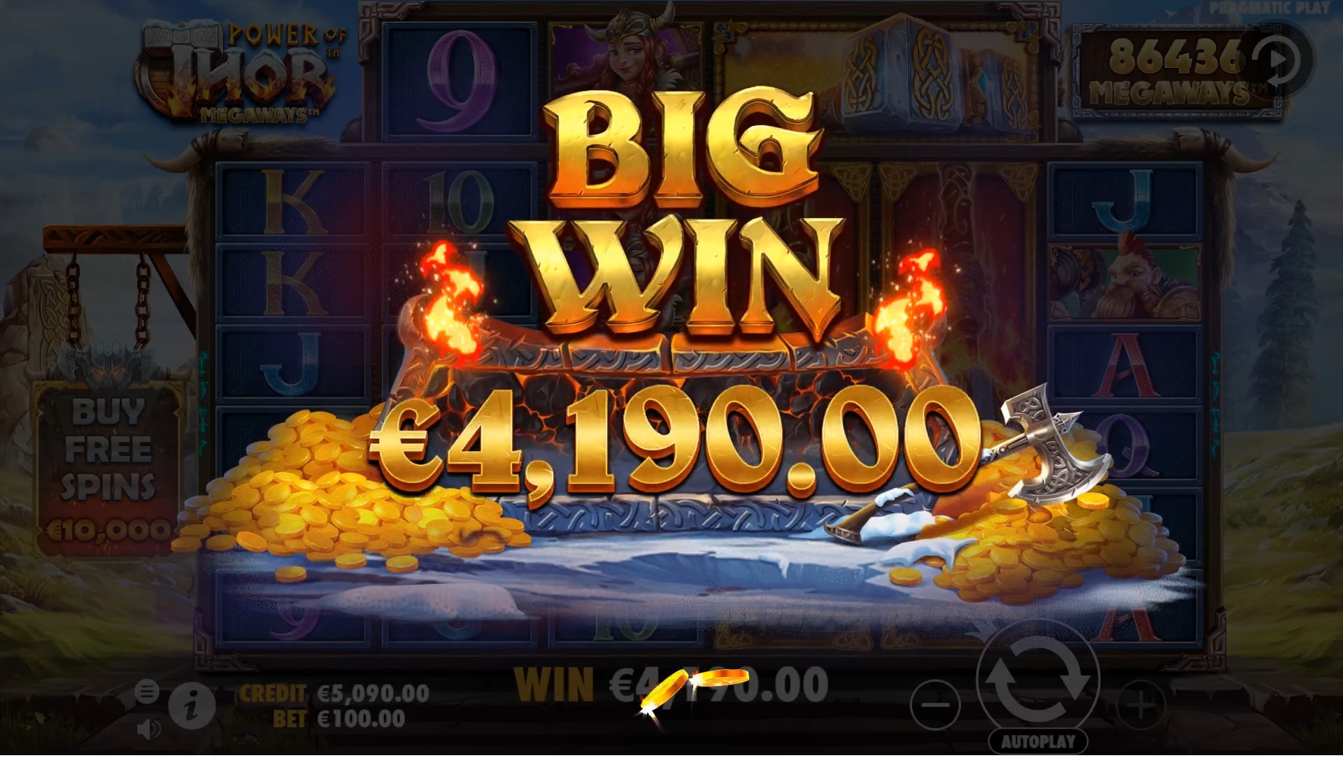 Power of Thor Megaways - Big win 4