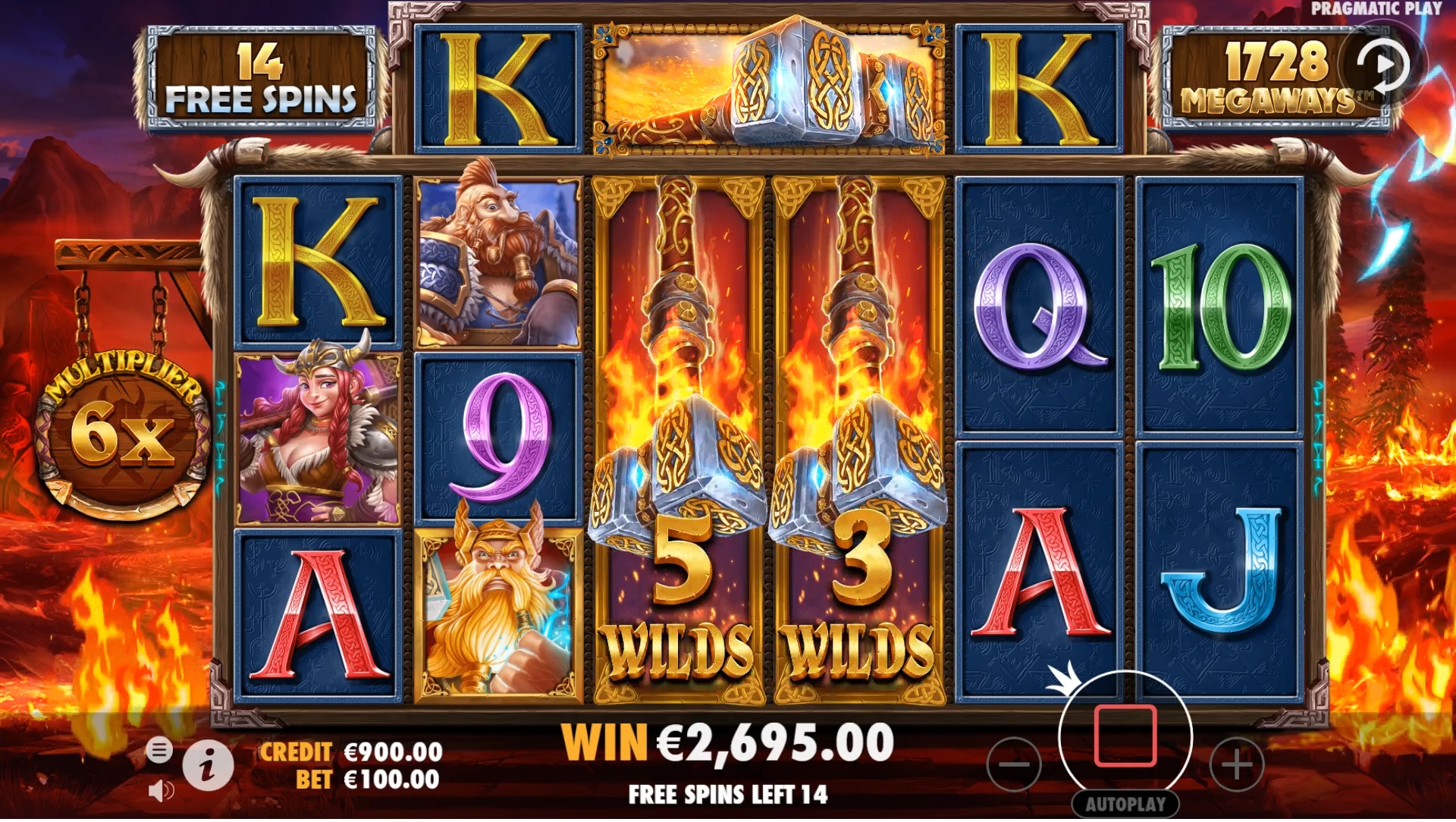 Power of Thor Megaways - Free spins 12