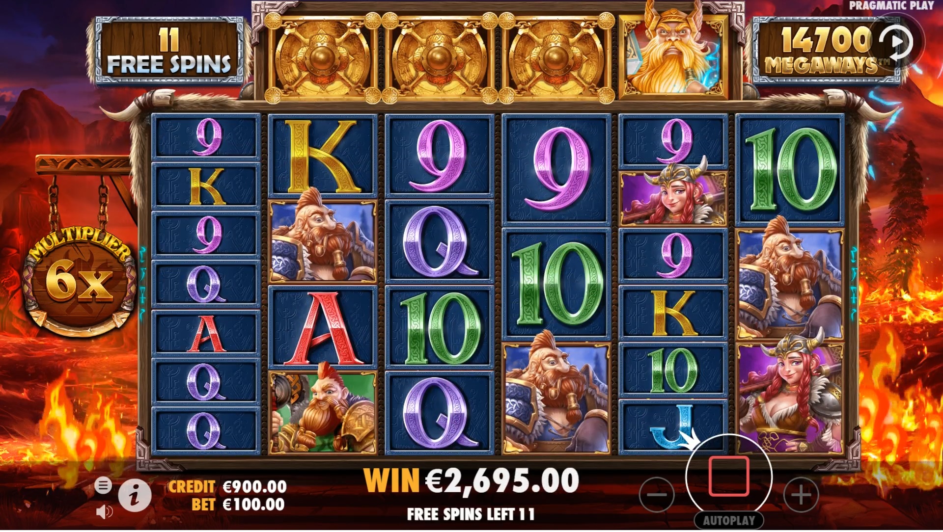 Power of Thor Megaways - Free spins 14