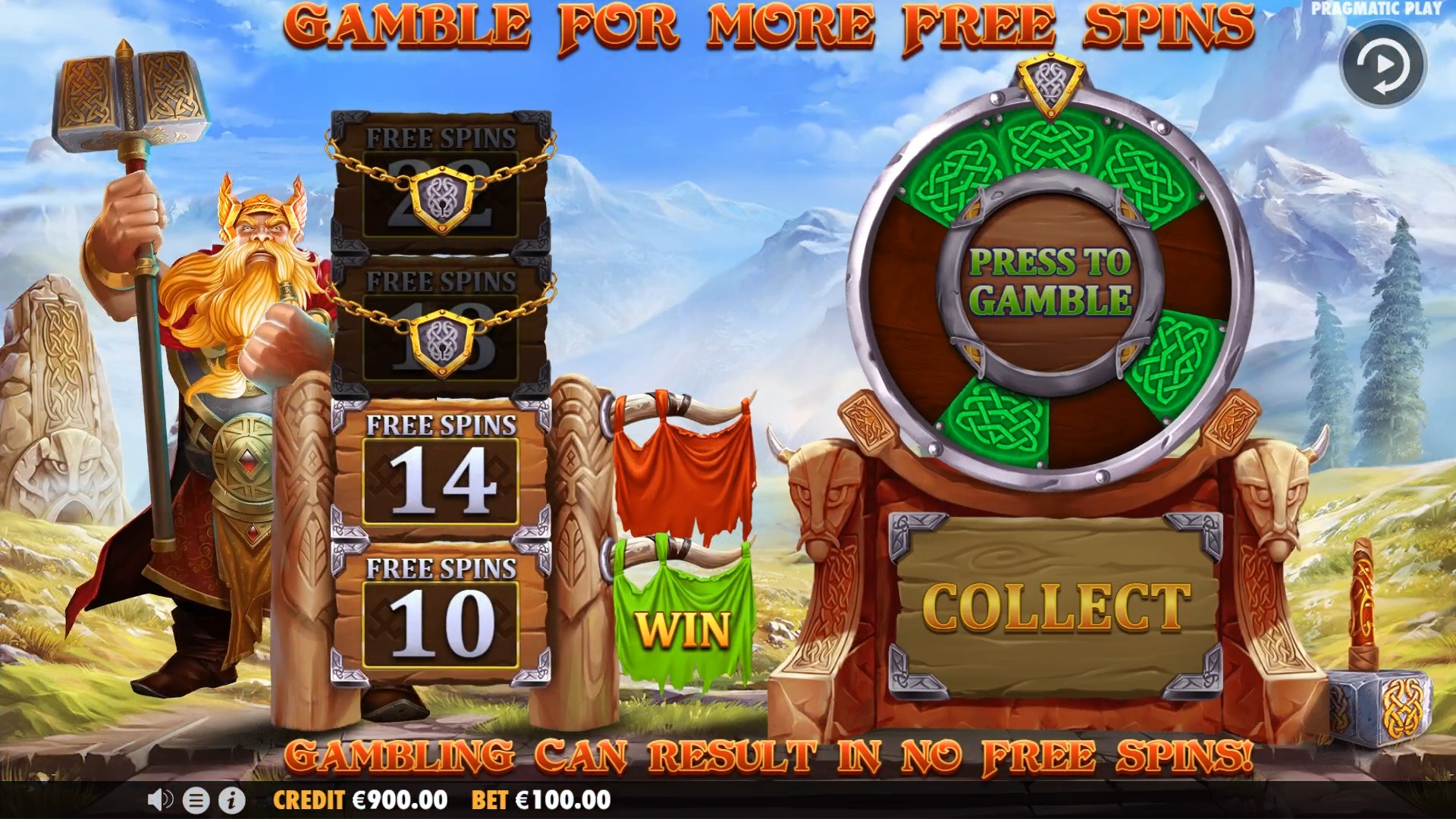 Power of Thor Megaways - Free spins 15