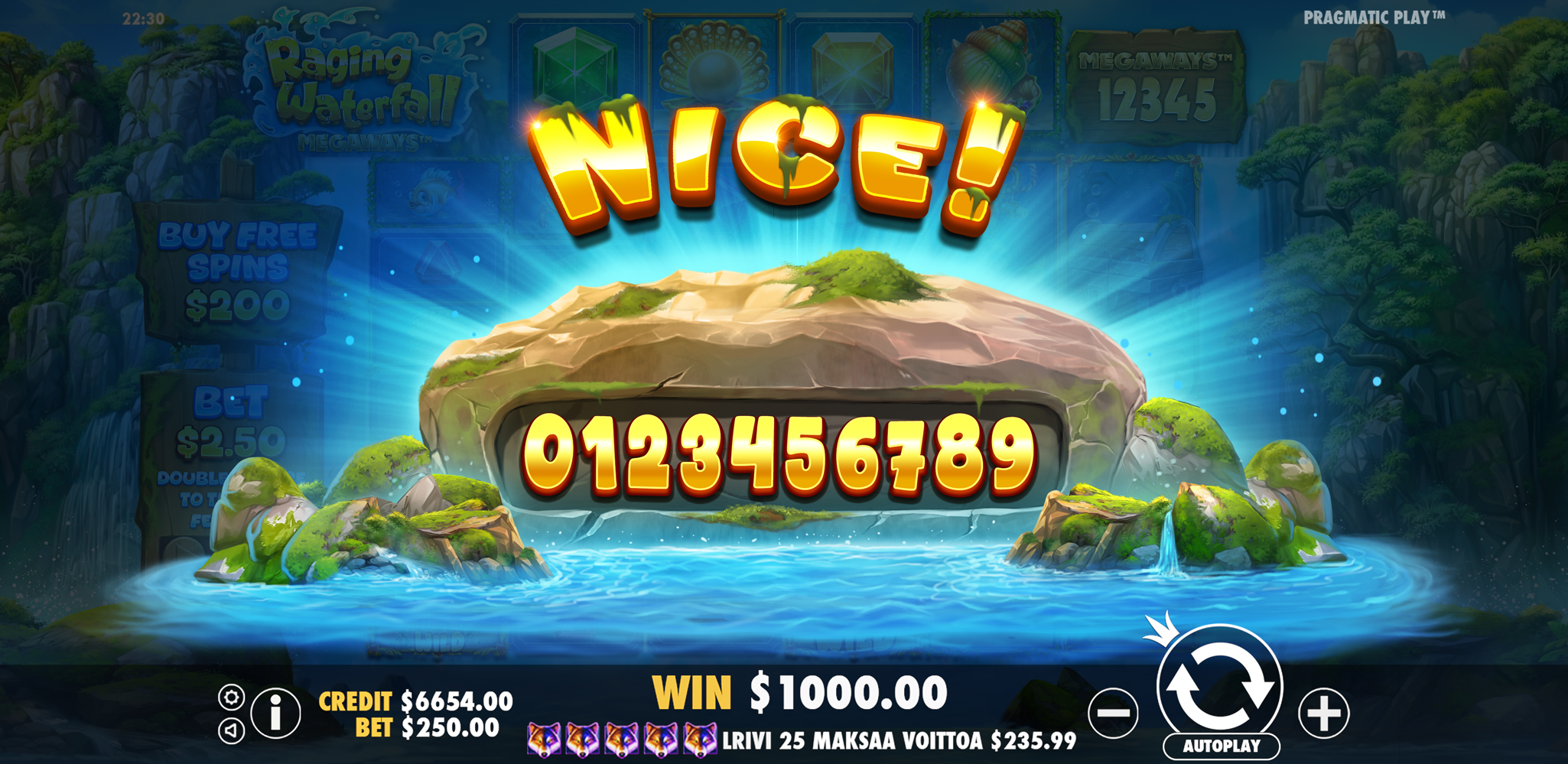 Raging Waterfall Megaways - Big win 3