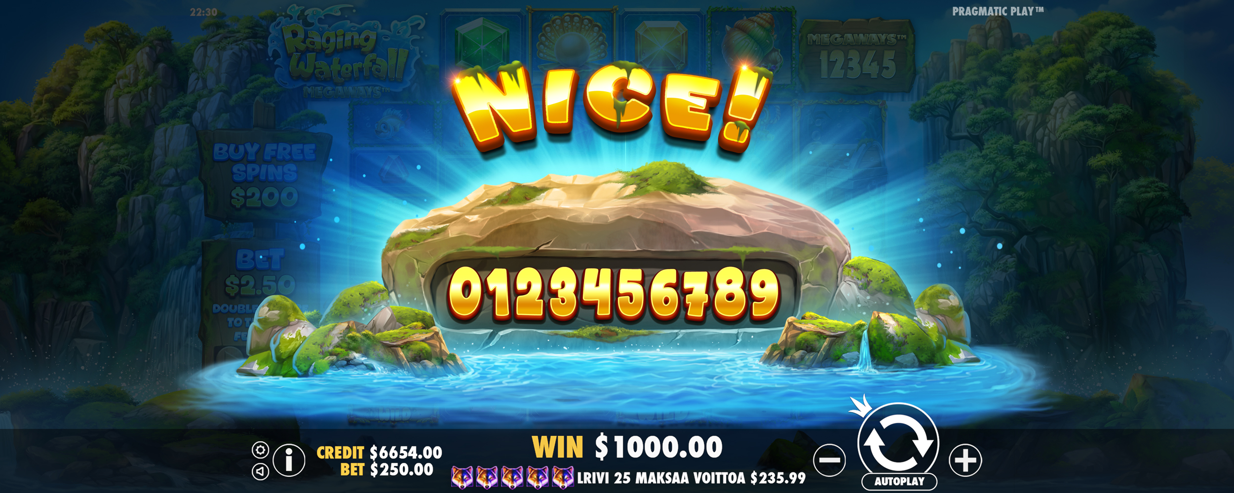 Raging Waterfall Megaways - Big win 4