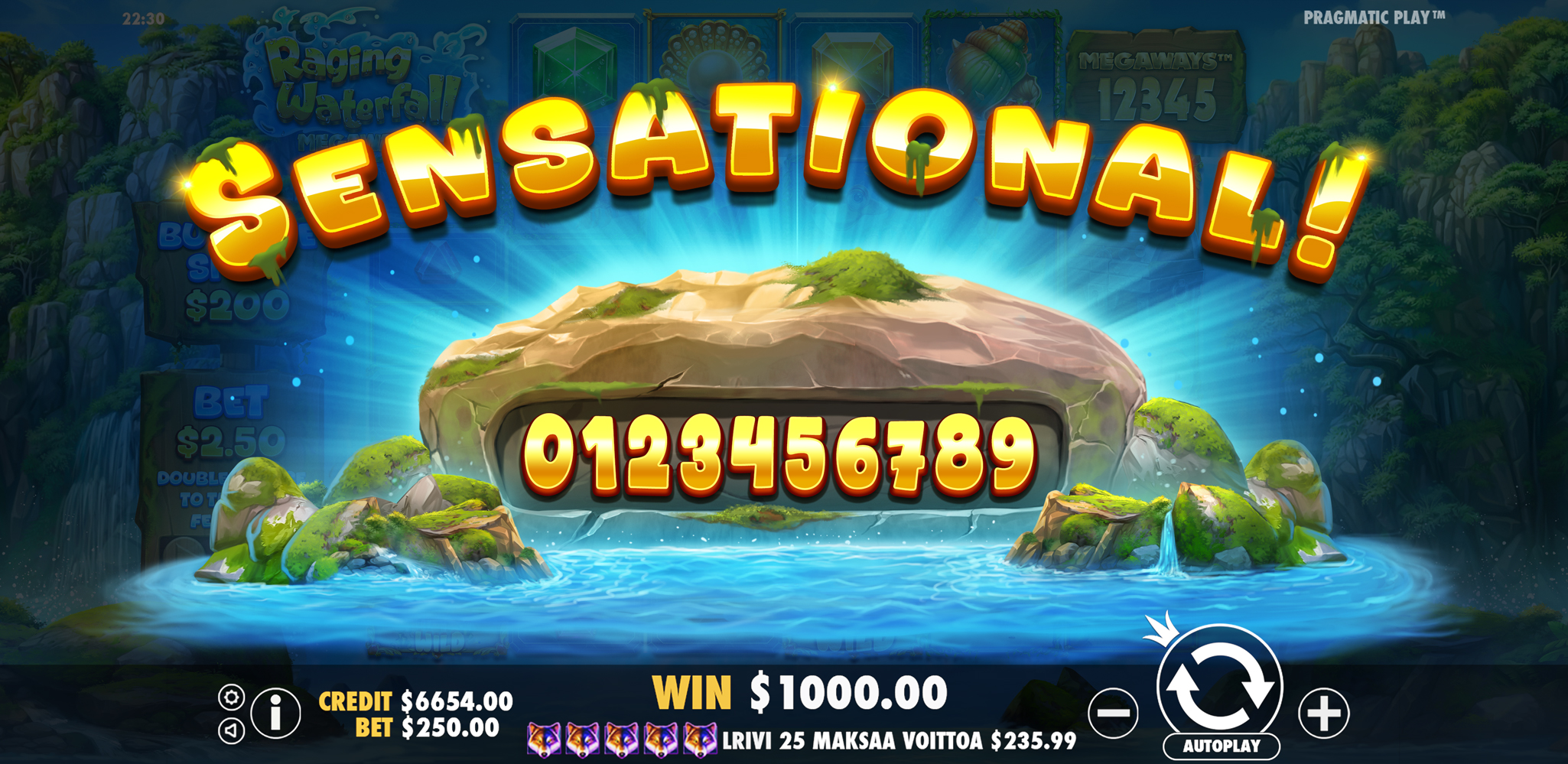Raging Waterfall Megaways - Big win 5