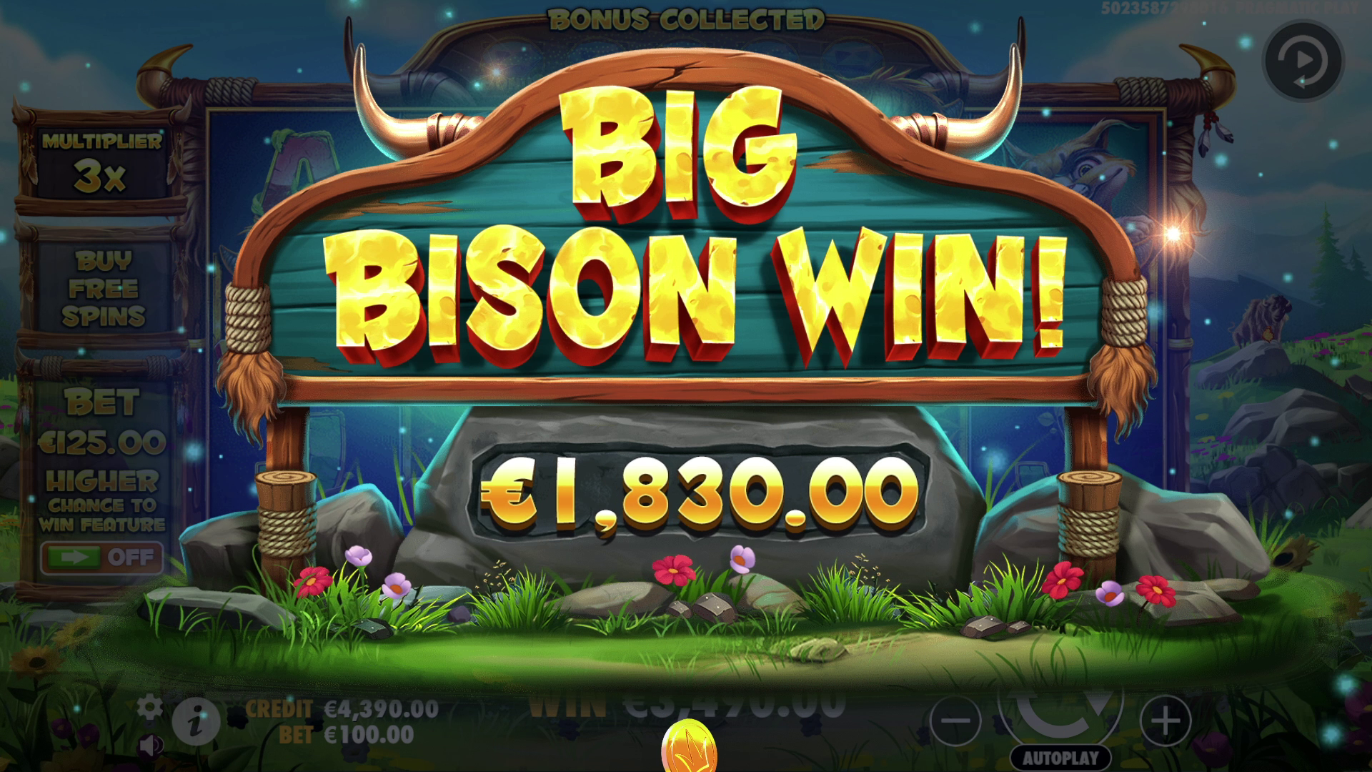 Release the Bison - Big win 2