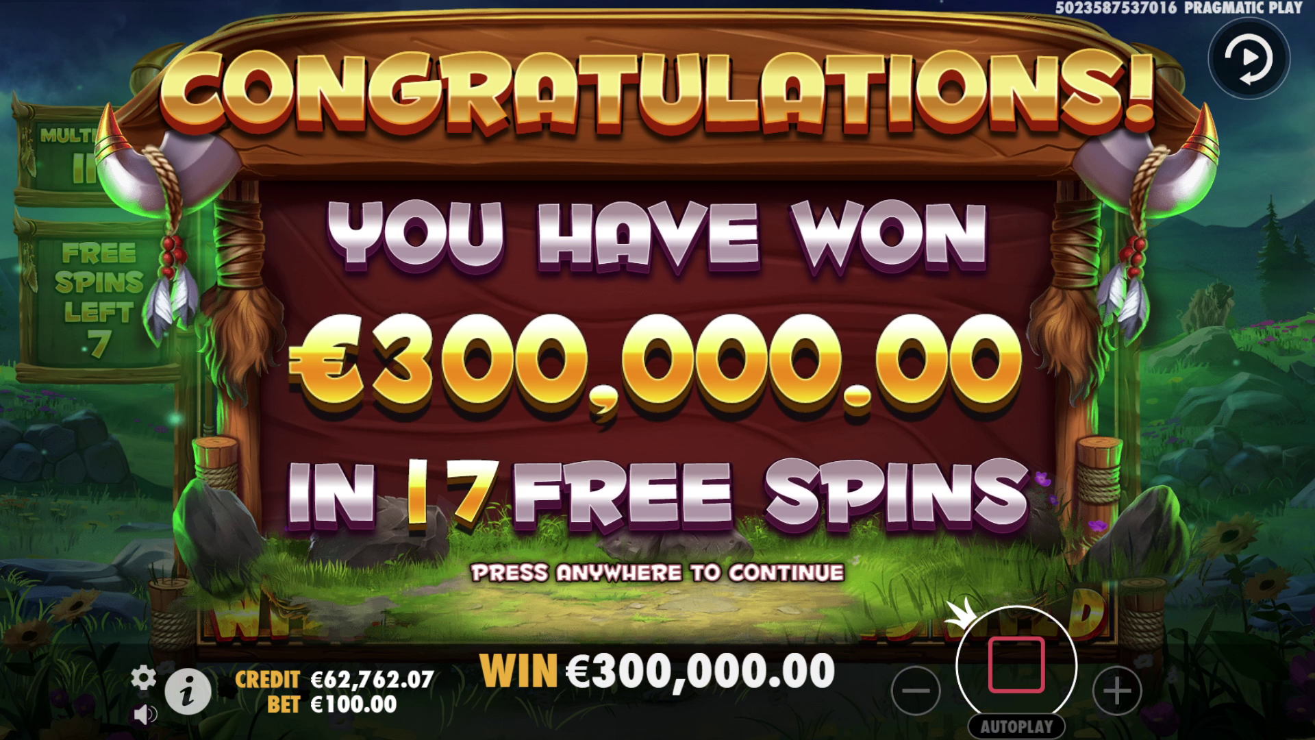 Release the Bison - Free spins