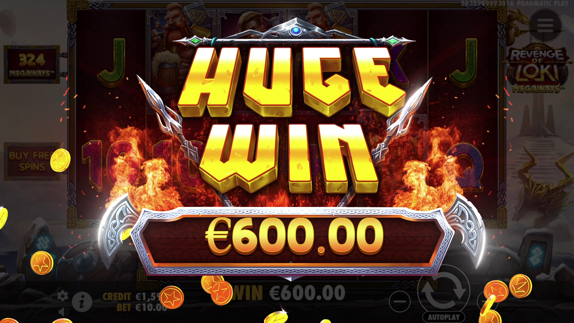 Revenge of Loki Megaways - Big win
