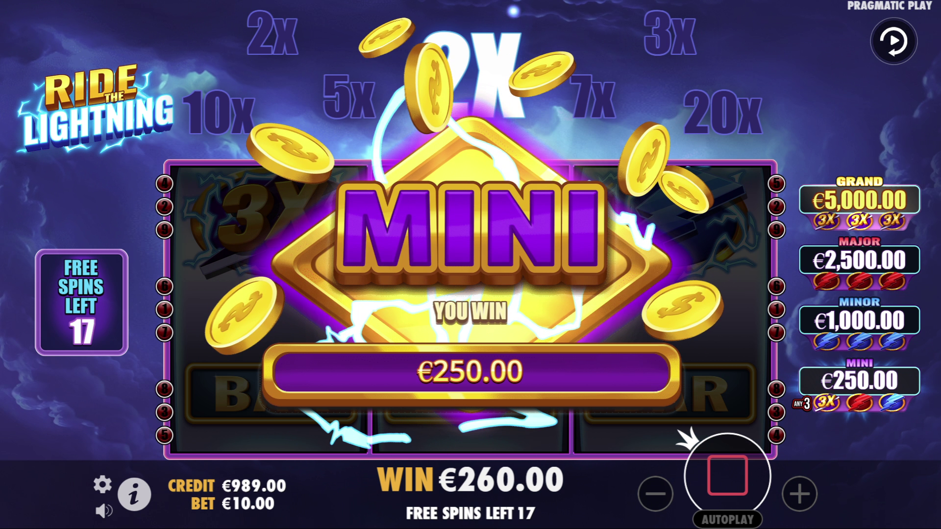 Ride The Lightning - Big win 5