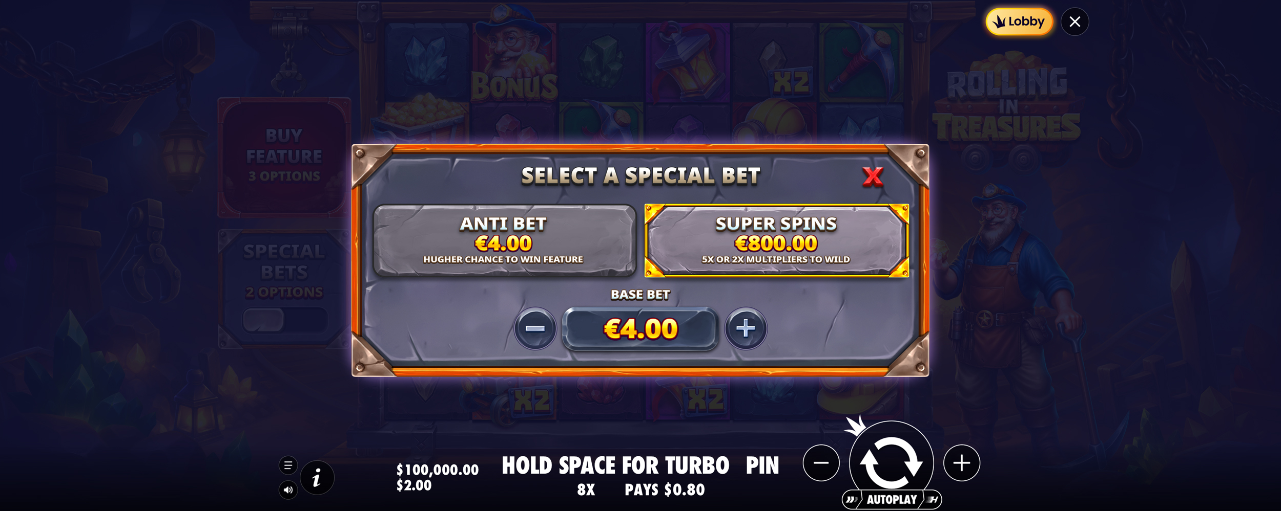 Rolling in Treasures - Buy bonus 1
