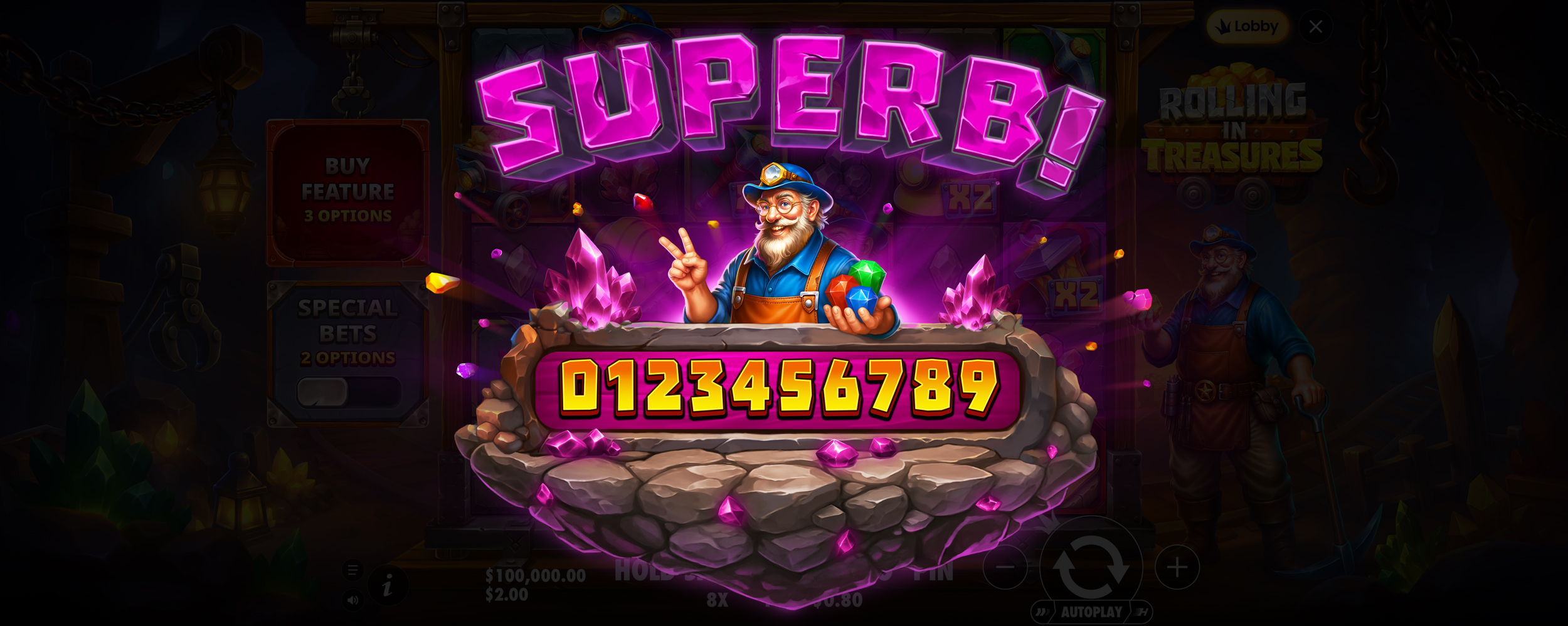 Rolling in Treasures - Big win 5