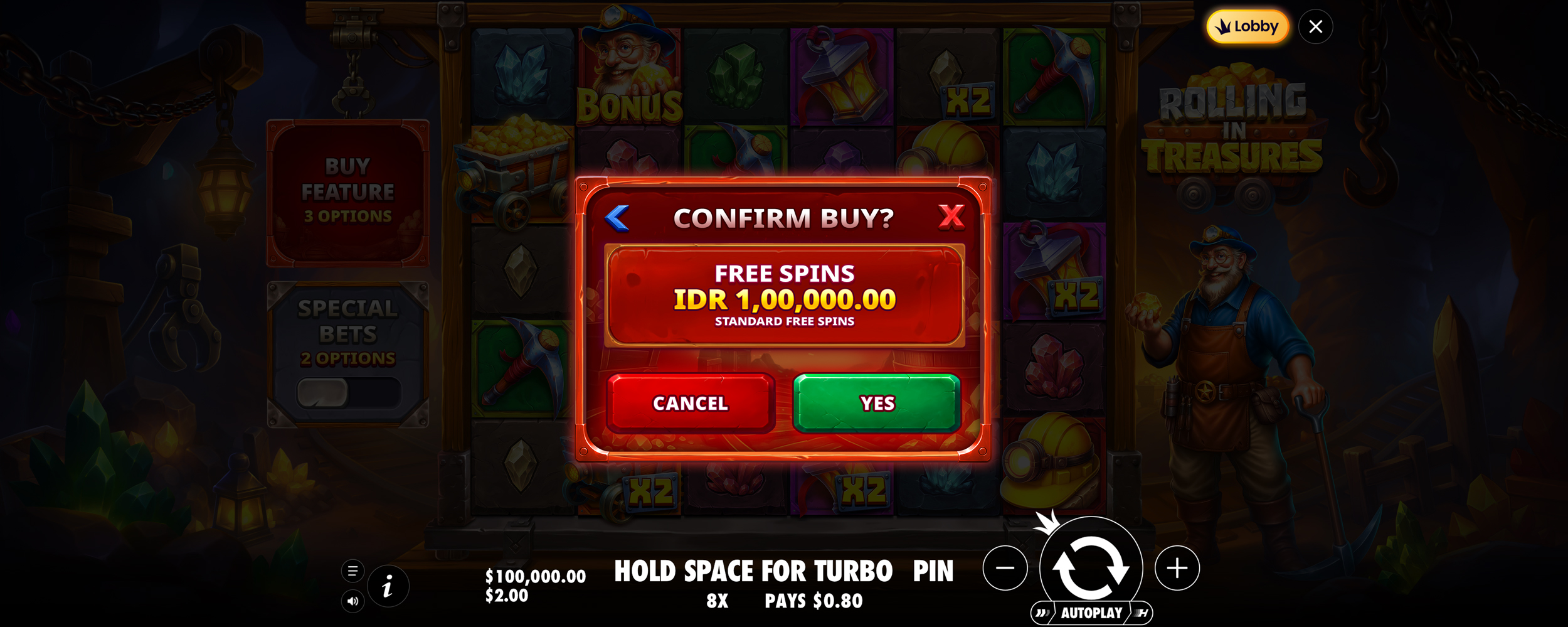 Rolling in Treasures - Buy bonus 3