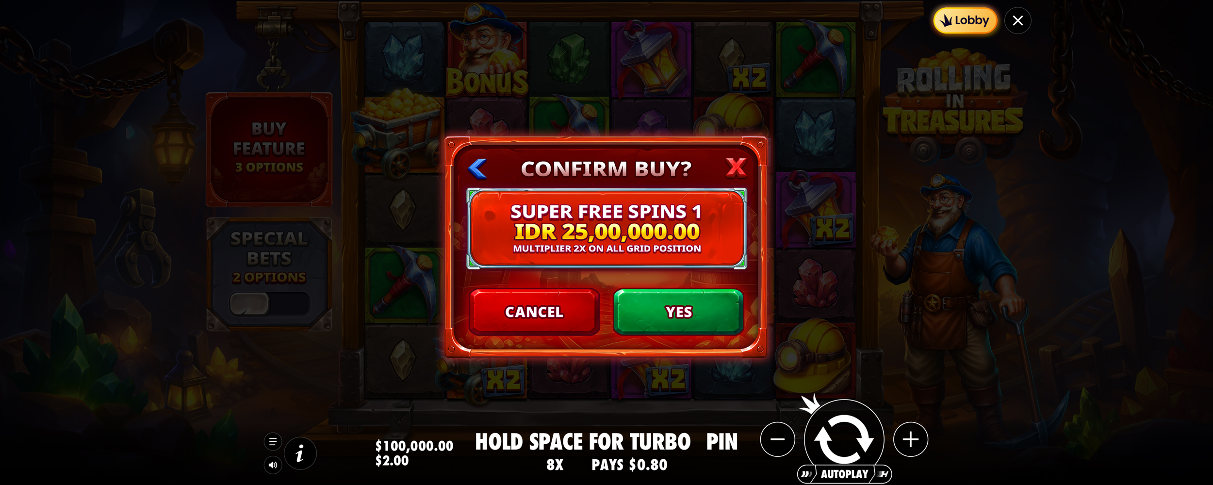 Rolling in Treasures - Buy bonus 4