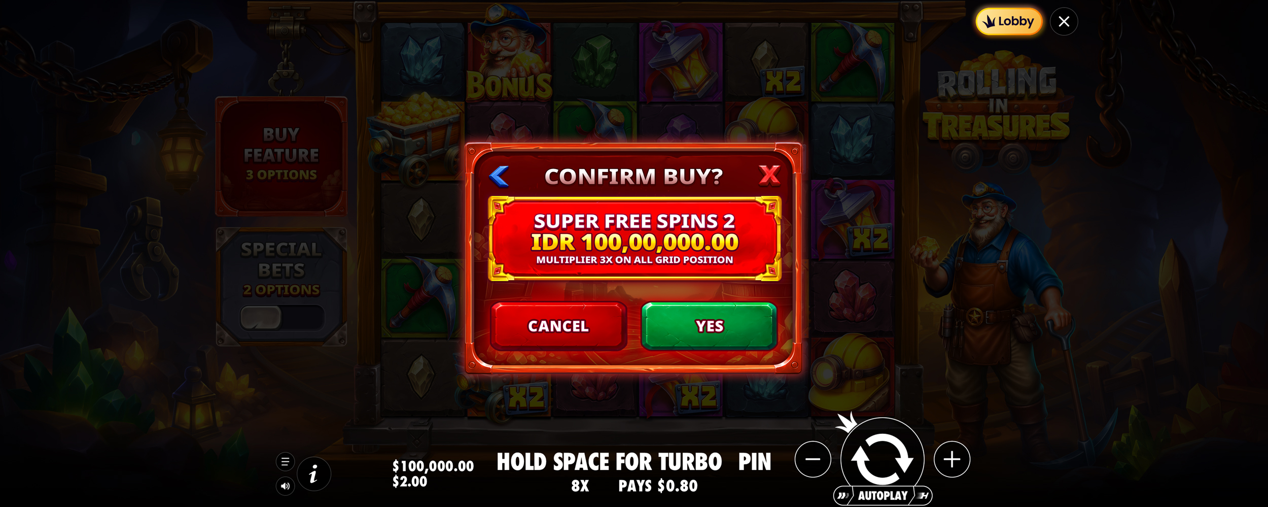 Rolling in Treasures - Buy bonus 5