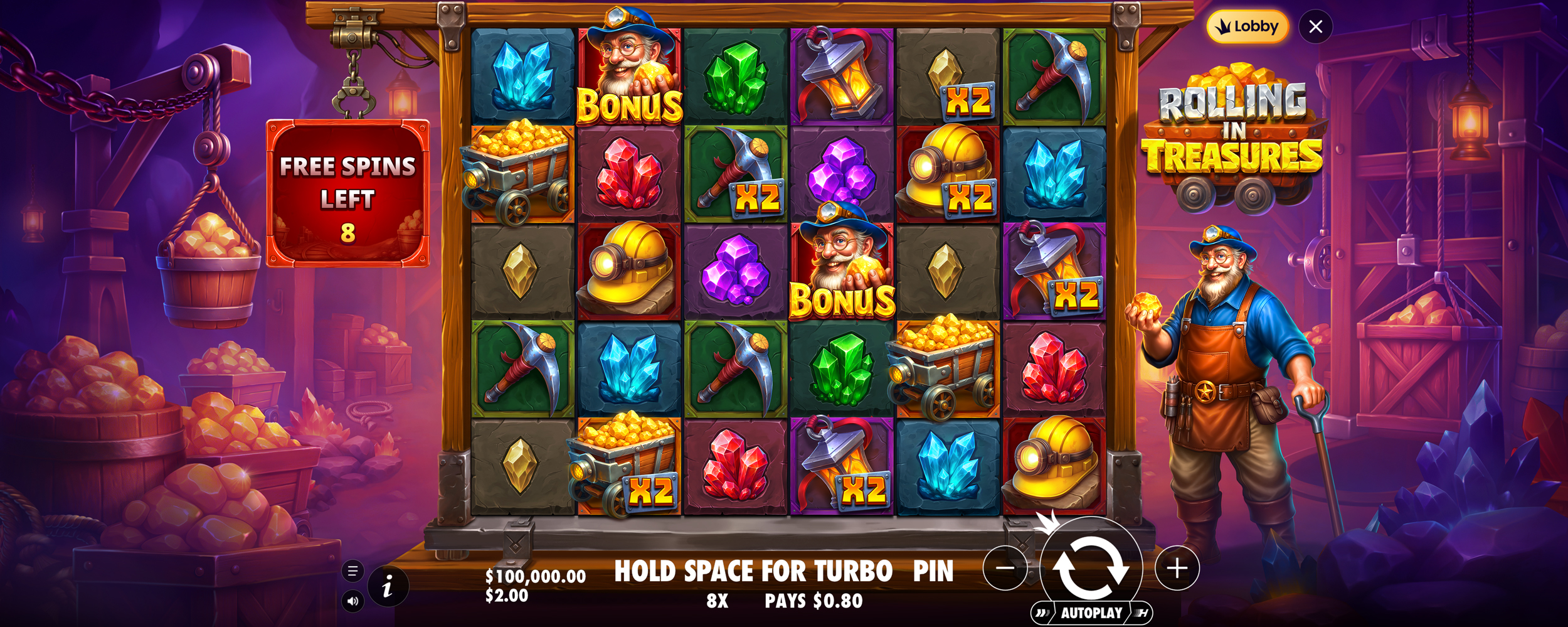 Rolling in Treasures - Free spins 3