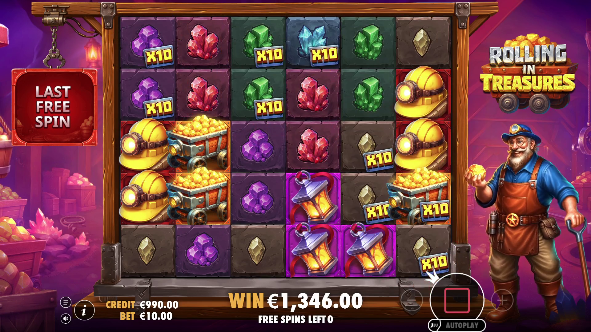 Rolling in Treasures - Free spins 4