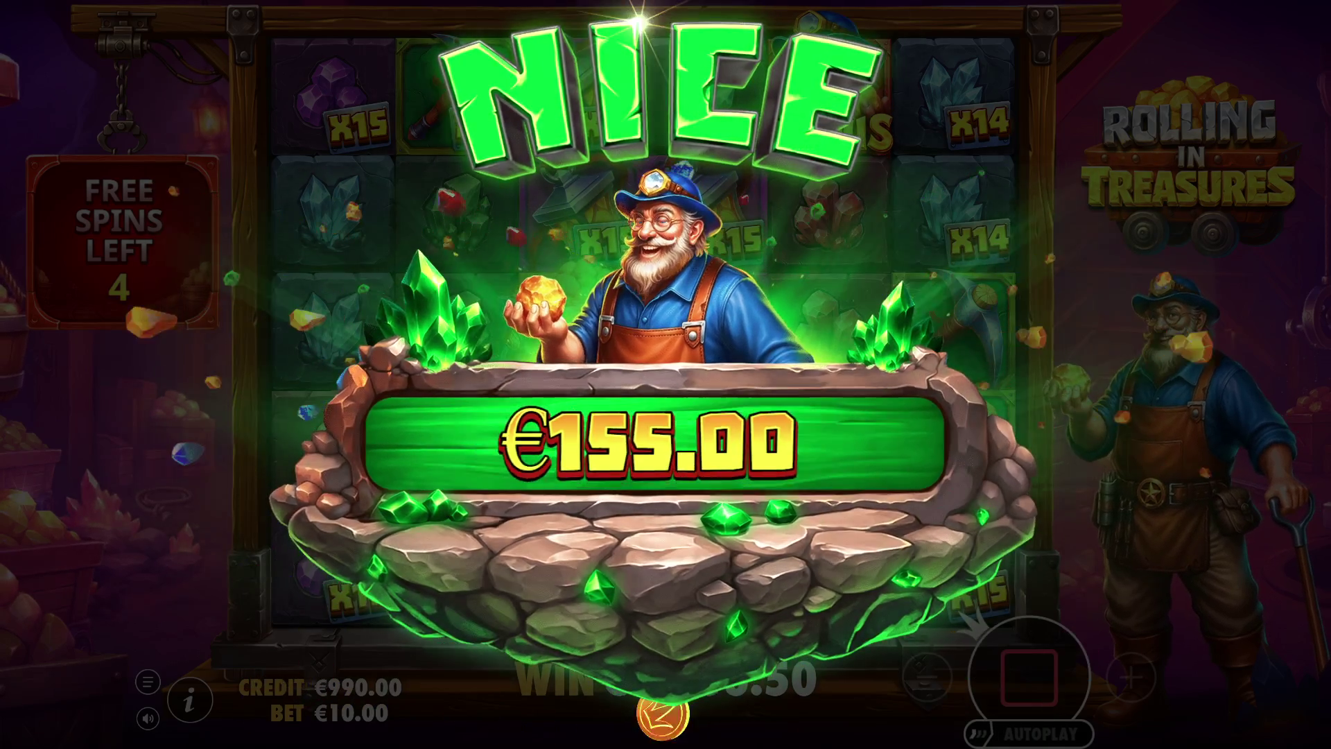 Rolling in Treasures - Big win 6