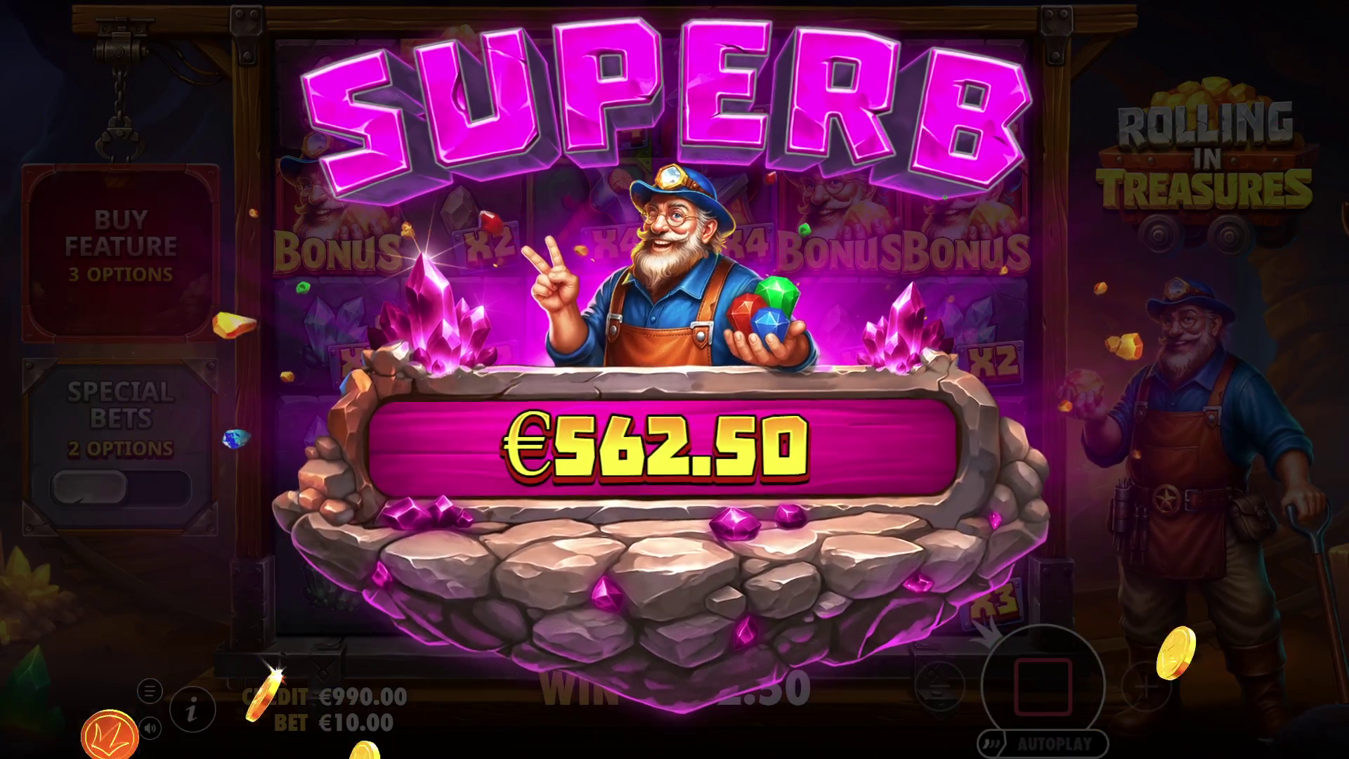 Rolling in Treasures - Big win 7