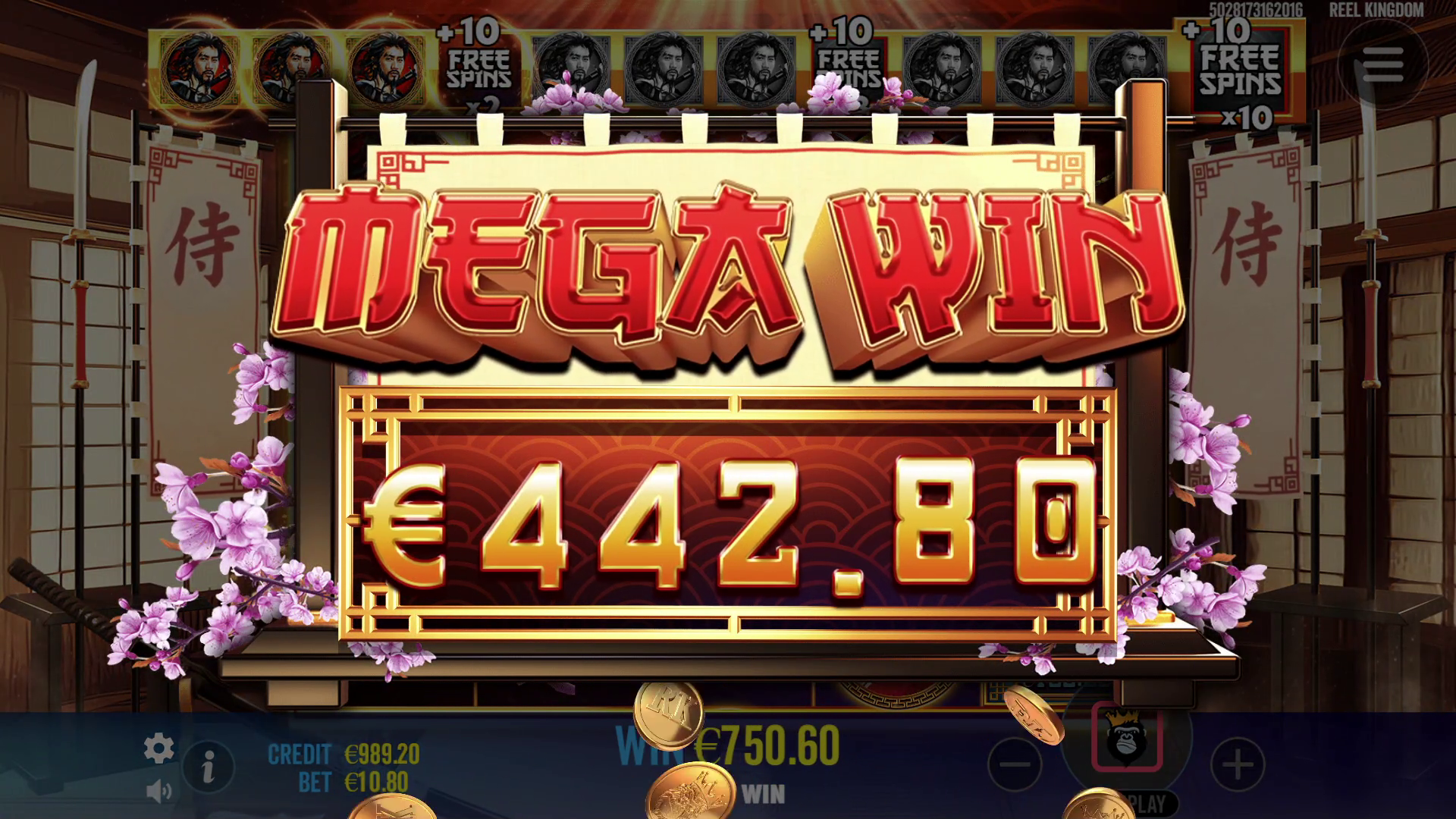 Samurai Code - Big win 2