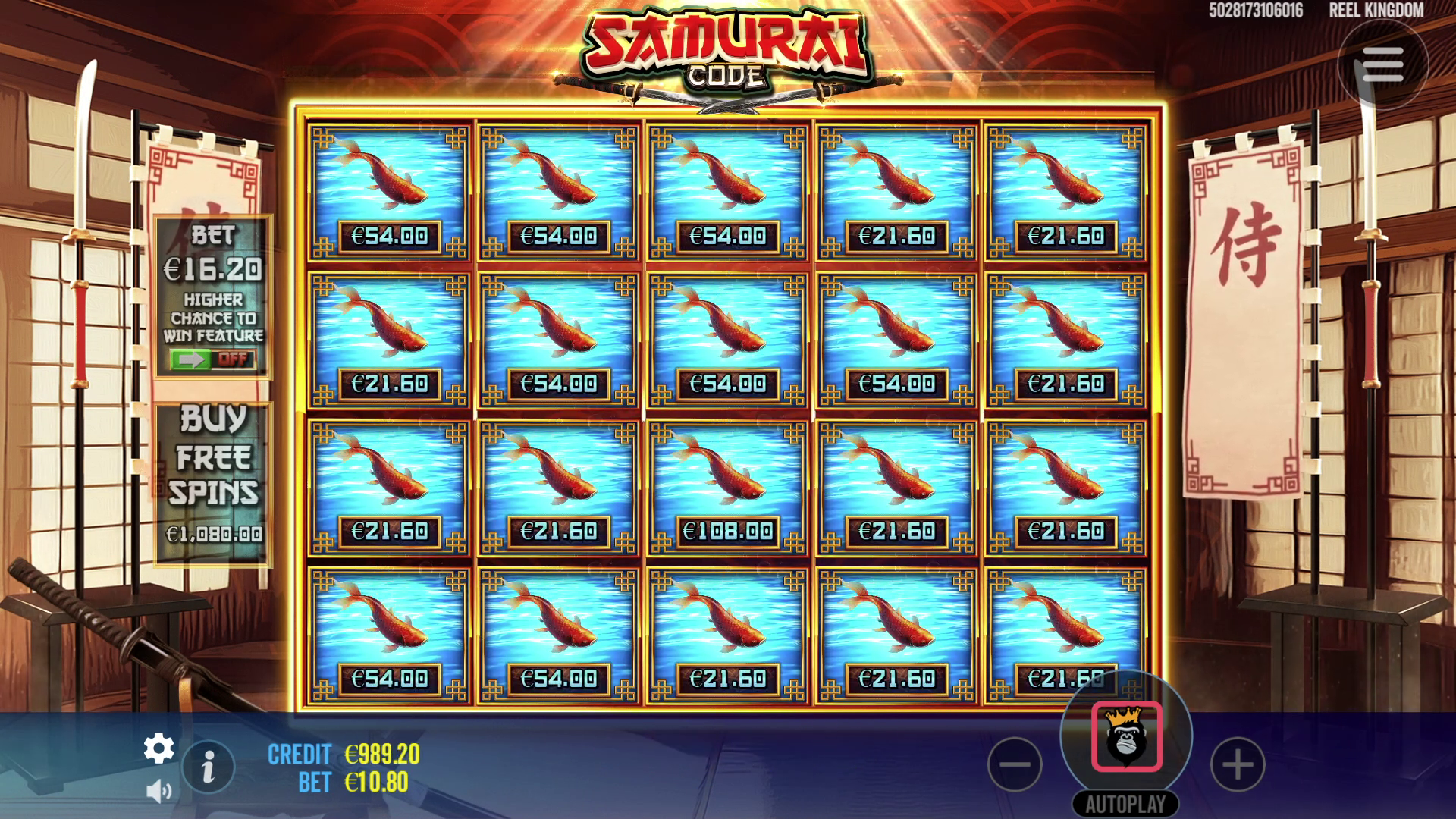 Samurai Code - Big win 3