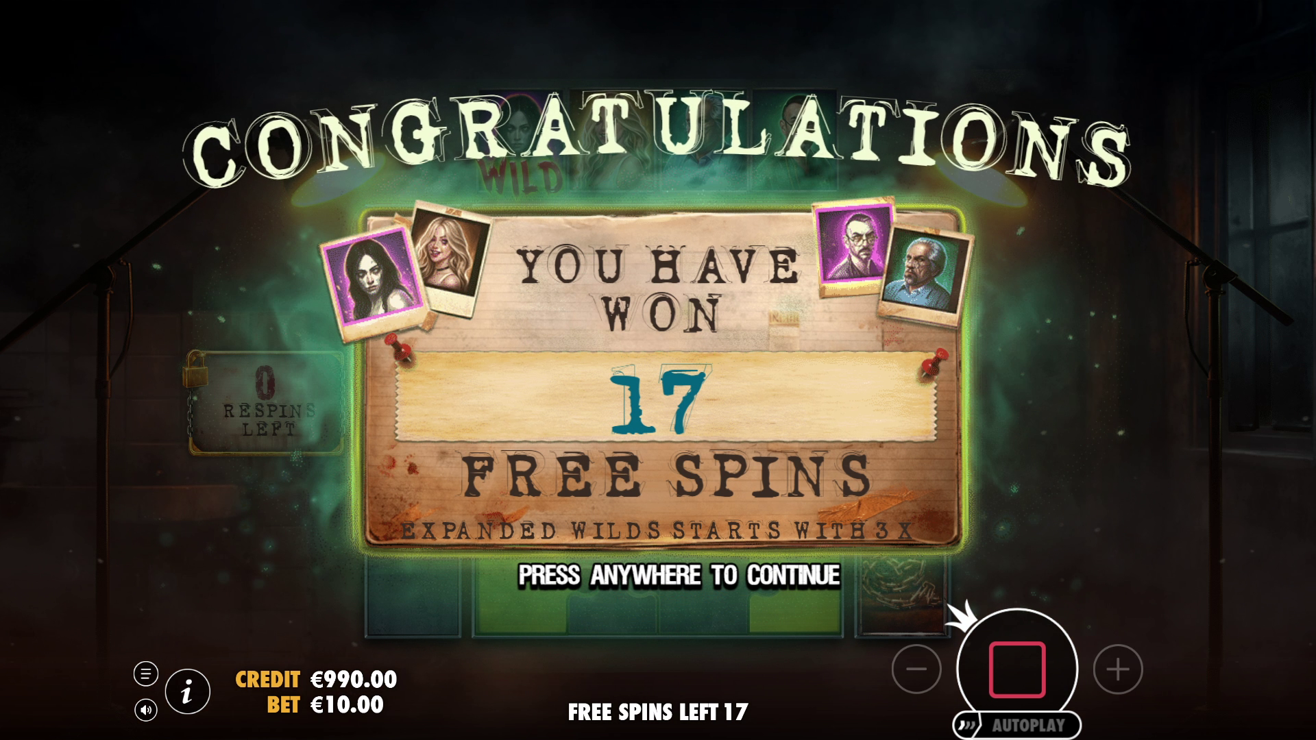 Sanatorium Secrets - Free spins 3