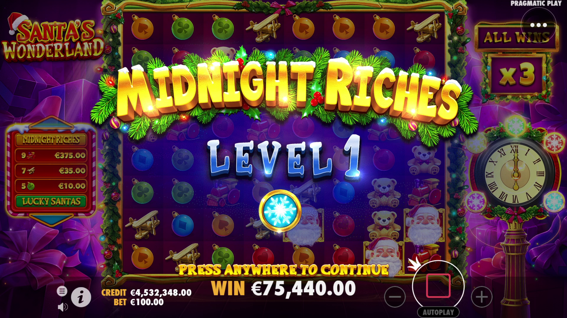 Santa's Wonderland - Free spins