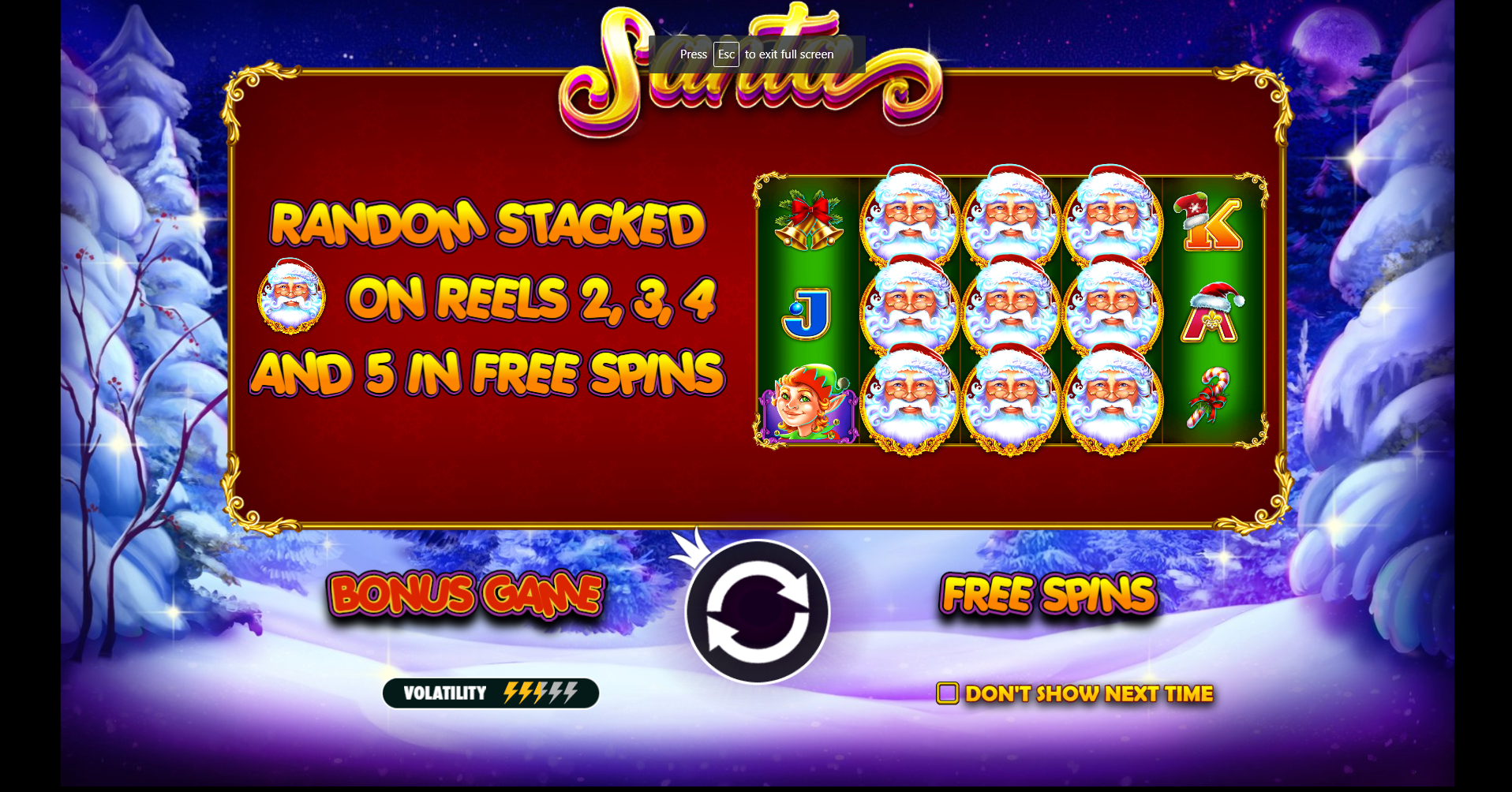 Santa - Free spins 2