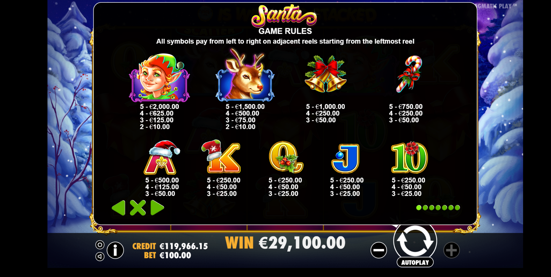 Santa - Game rules 2