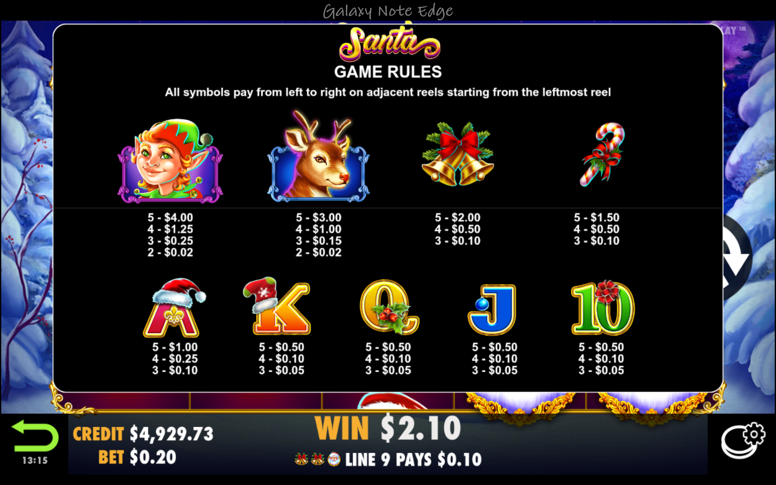 Santa - Game rules 8