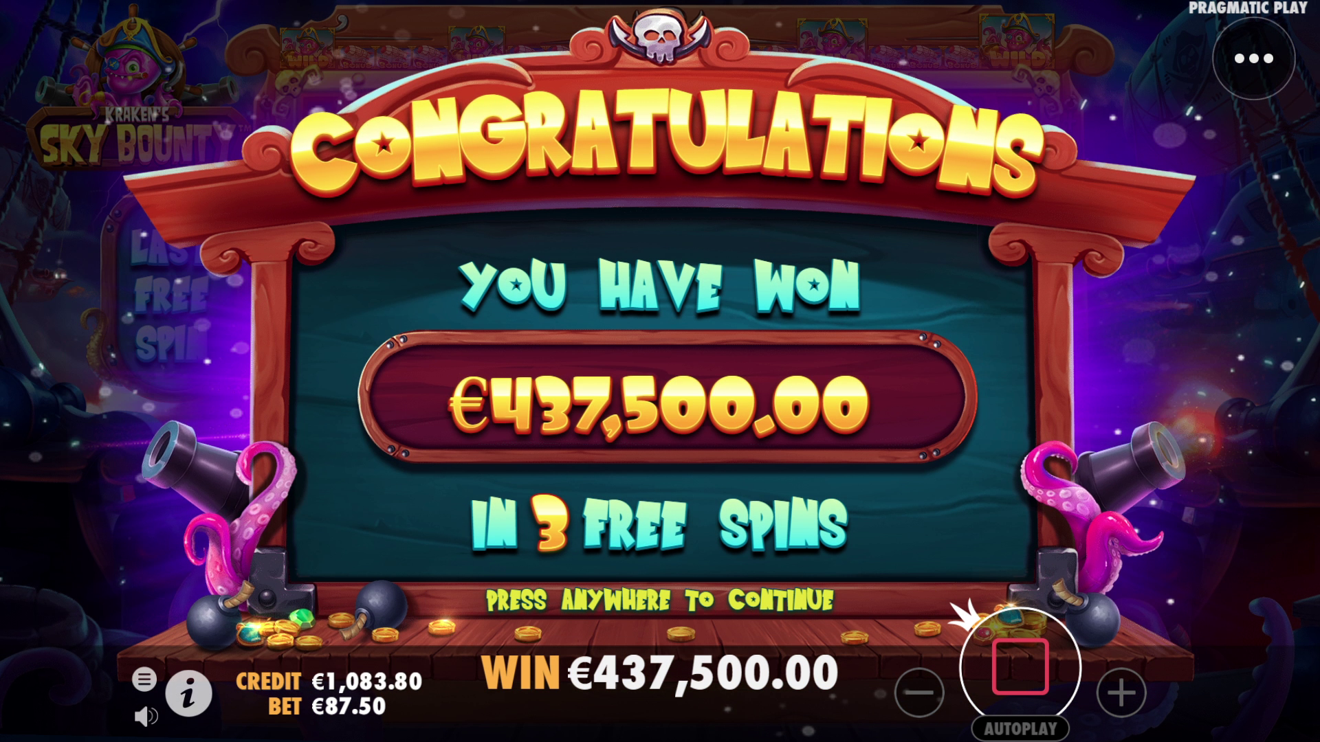 Sky Bounty - Free spins 2
