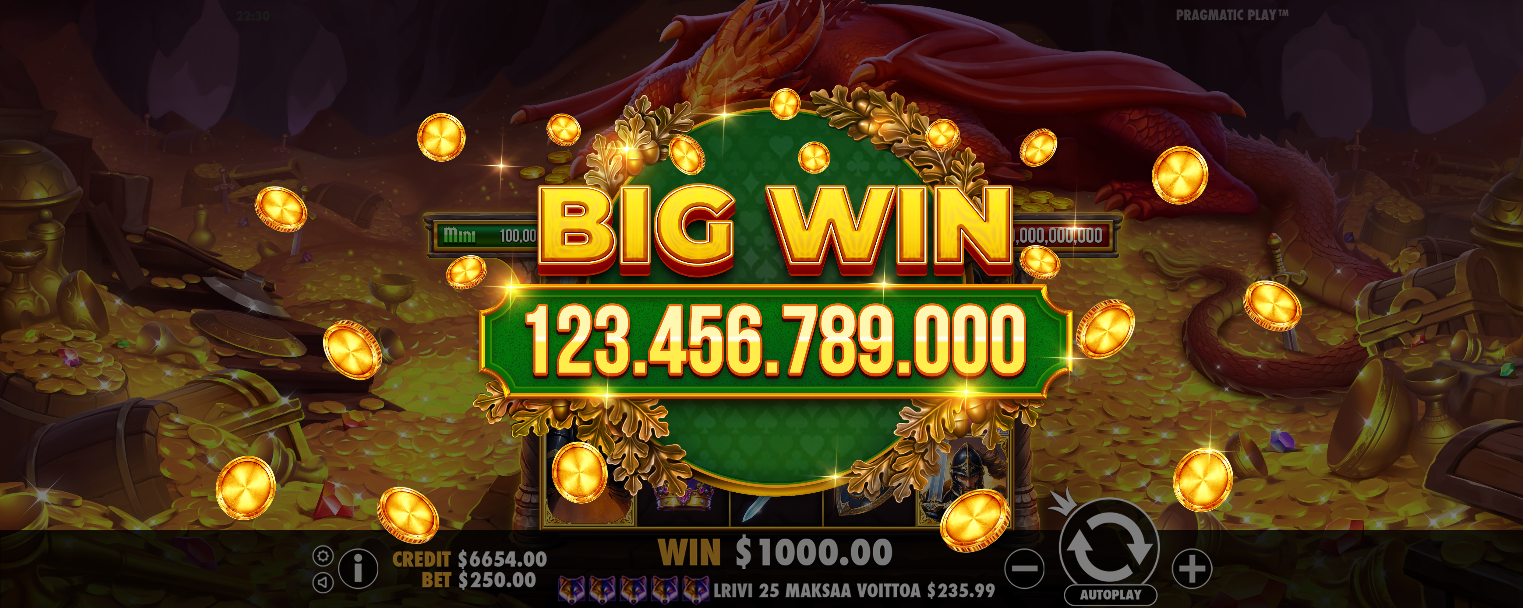 Sleeping Dragon - Big win 1