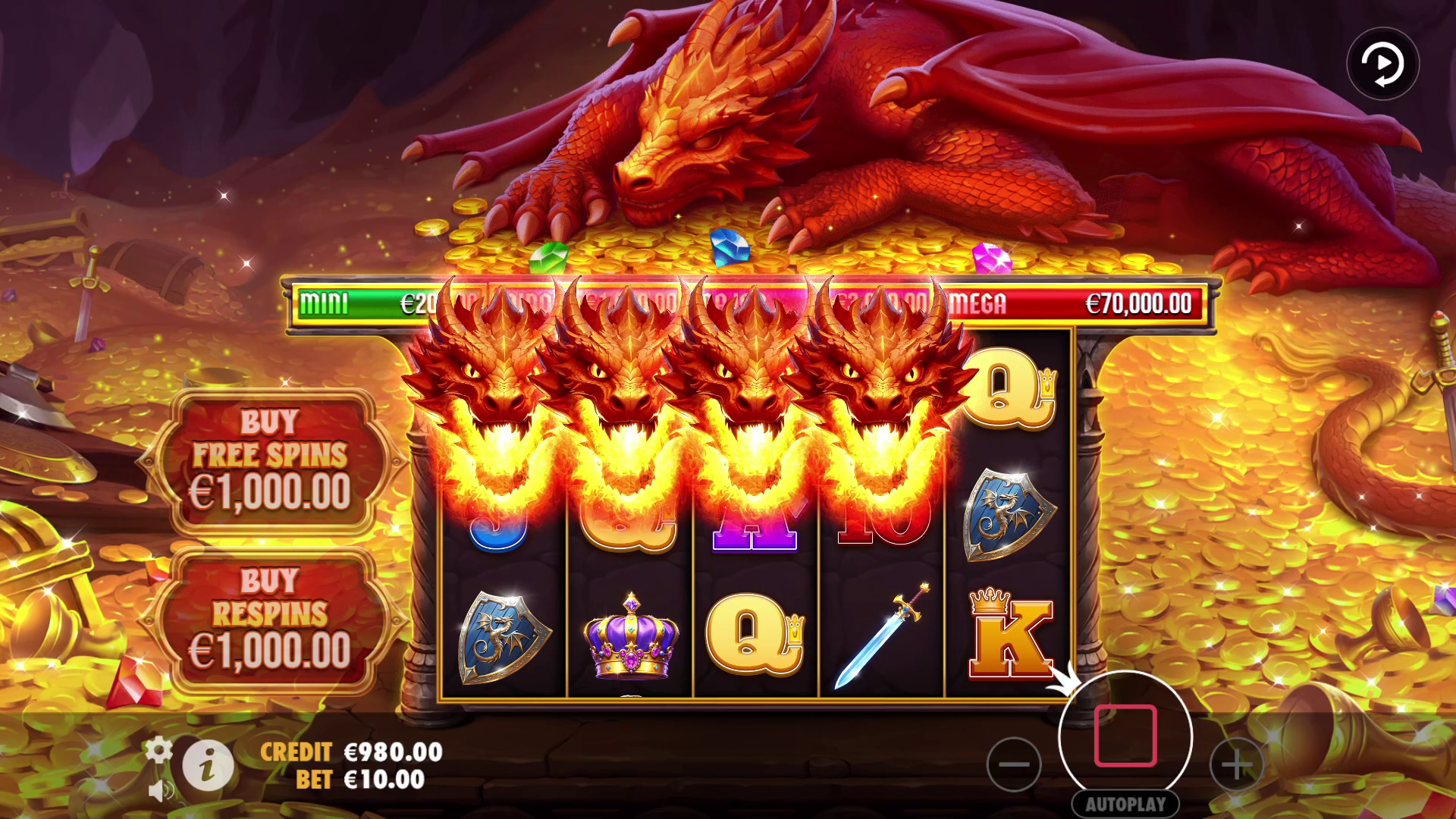 Sleeping Dragon - Free spins 5