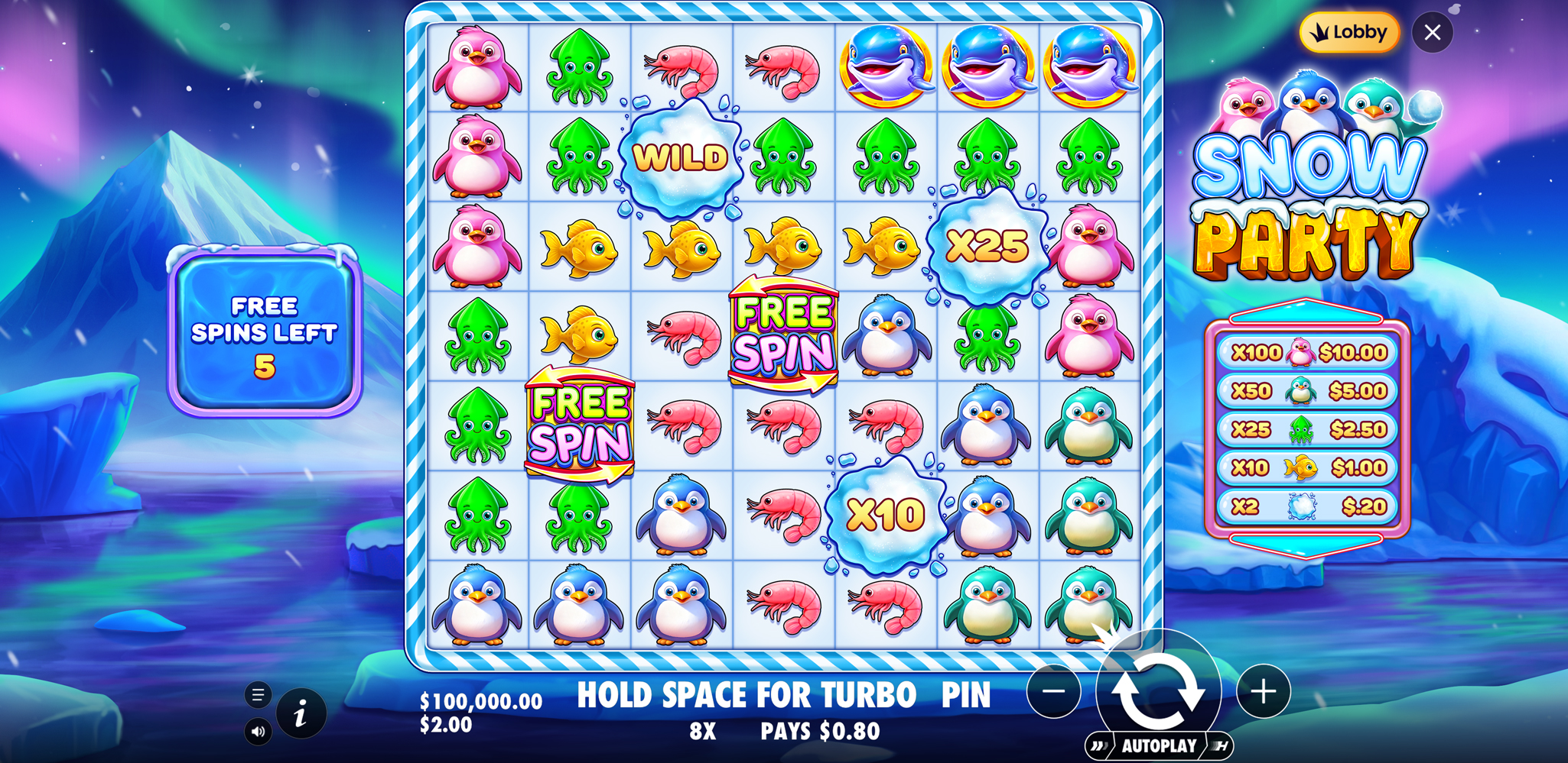 Snow Party - Free spins 3