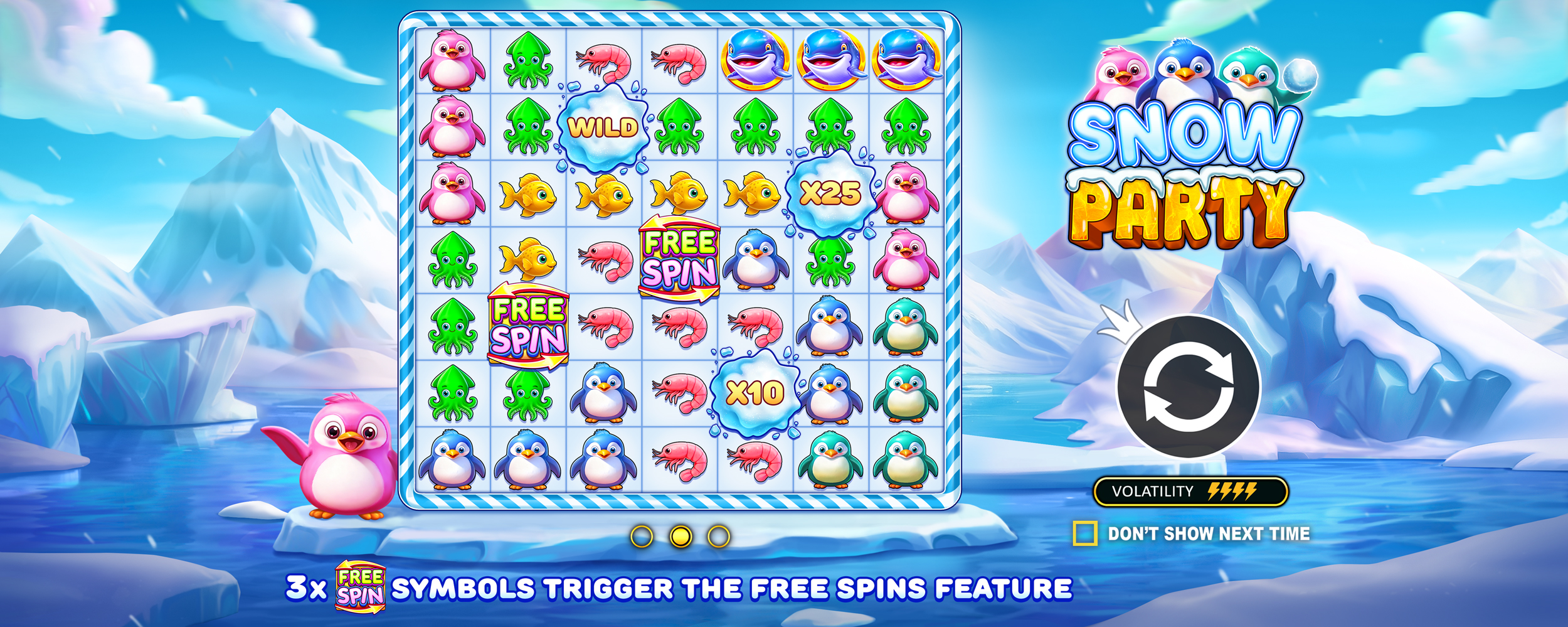Snow Party - Start screen 2