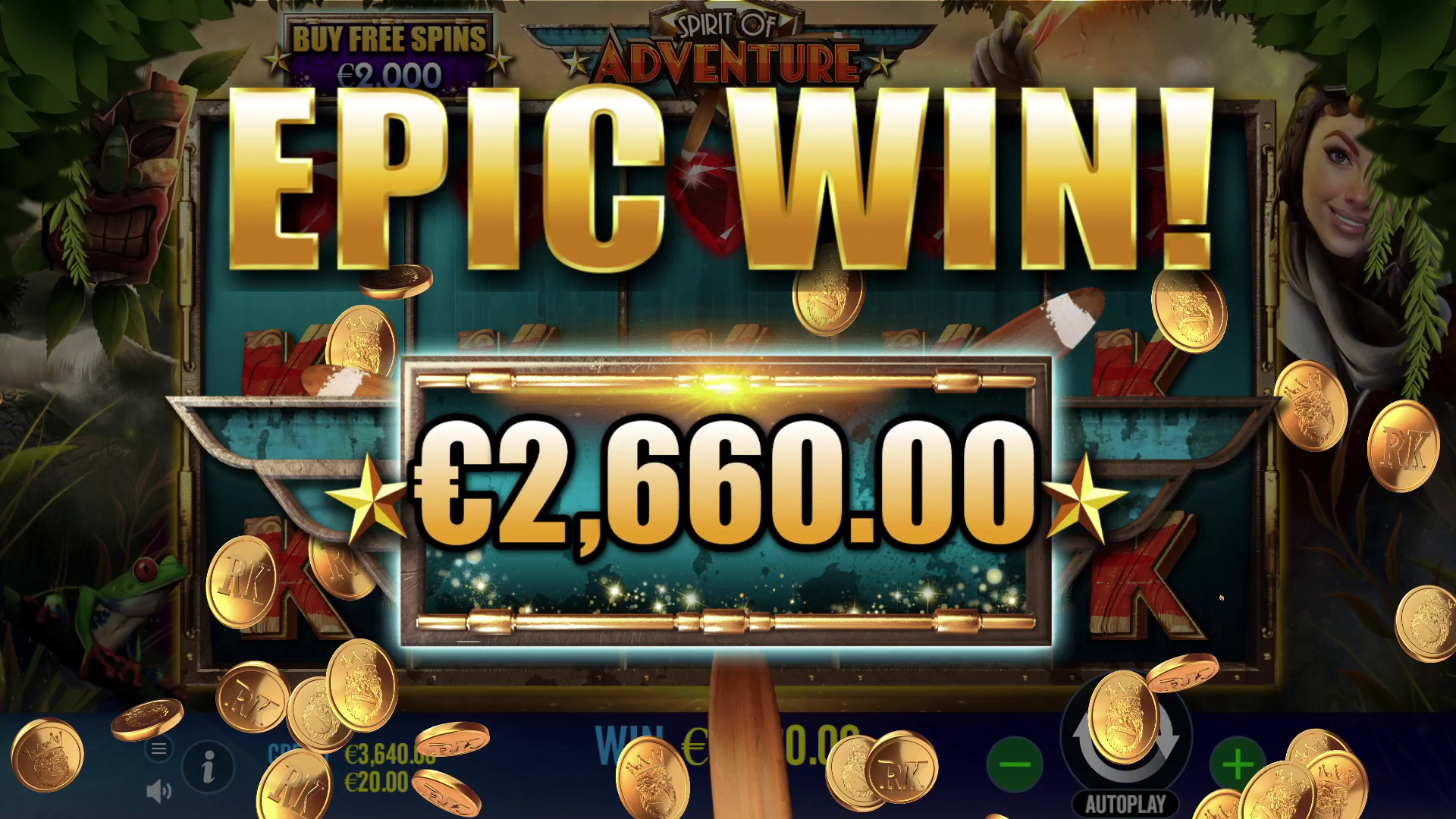 Spirit of Adventure - Big win 1