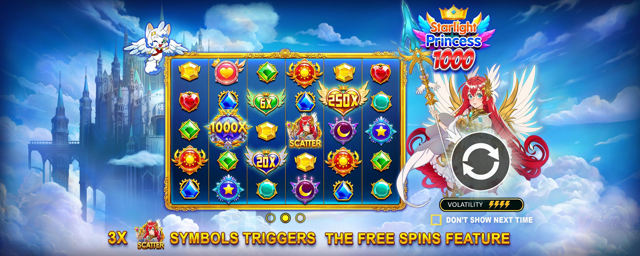 Starlight Princess 1000 - Start screen 1