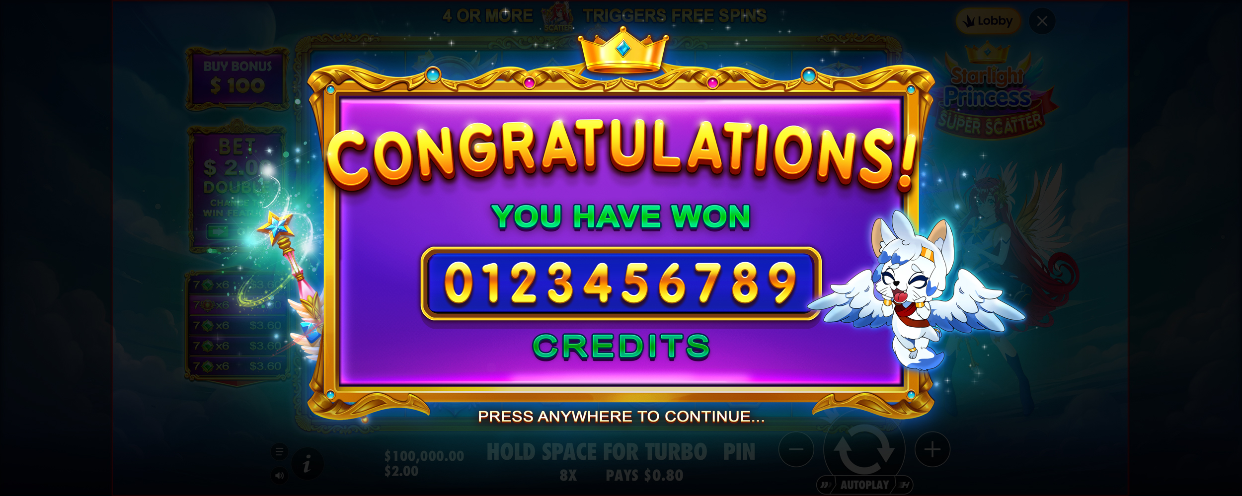 Starlight Princess Super Scatter - Banner 2
